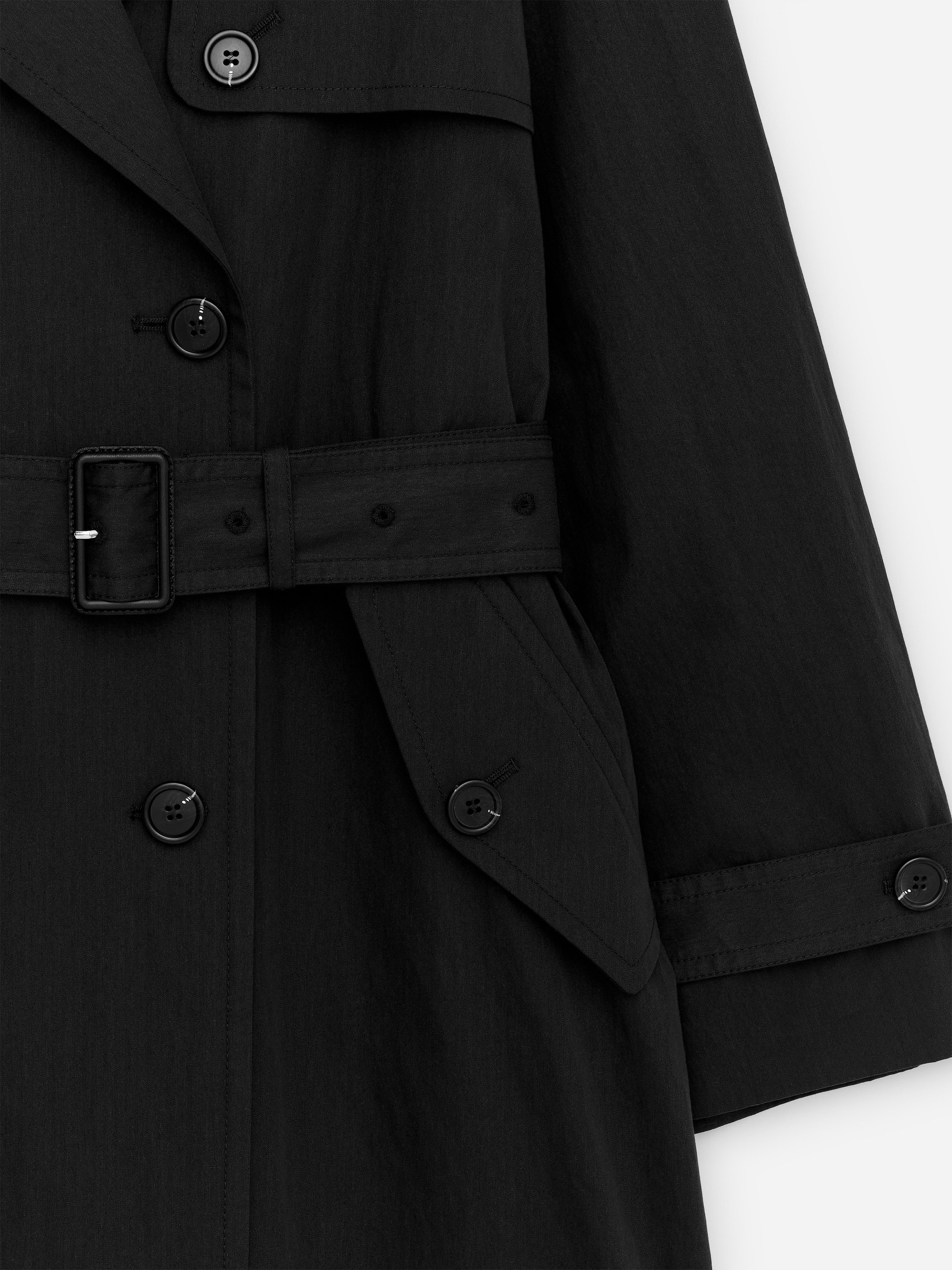 Oversized Trench Coat - Black - Oversized - Women - StillMedia/DescriptiveDetail - 1