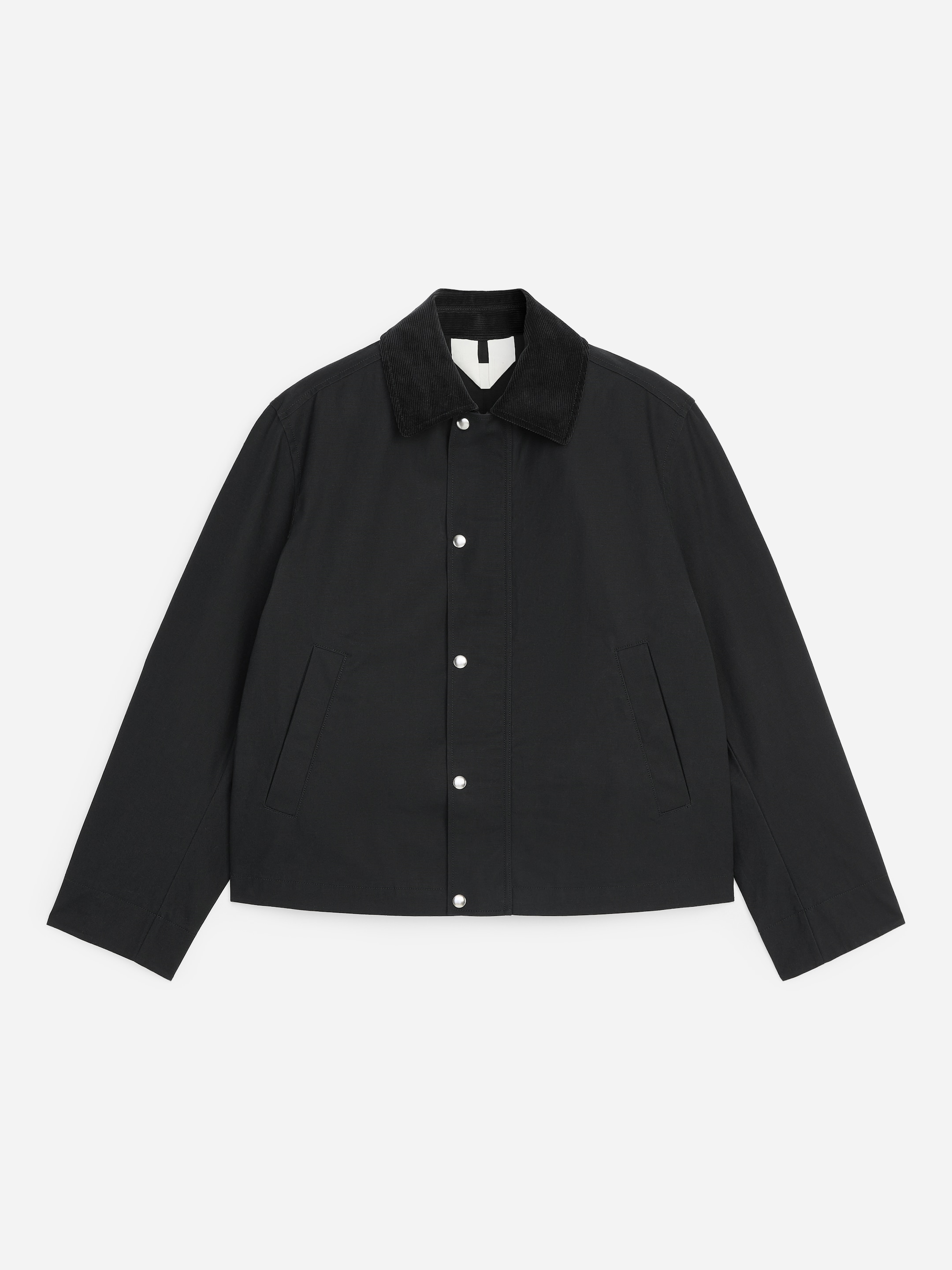 Short Waxed Jacket - Black - Regular fit - men - StillMedia/DescriptiveStillLife - 2