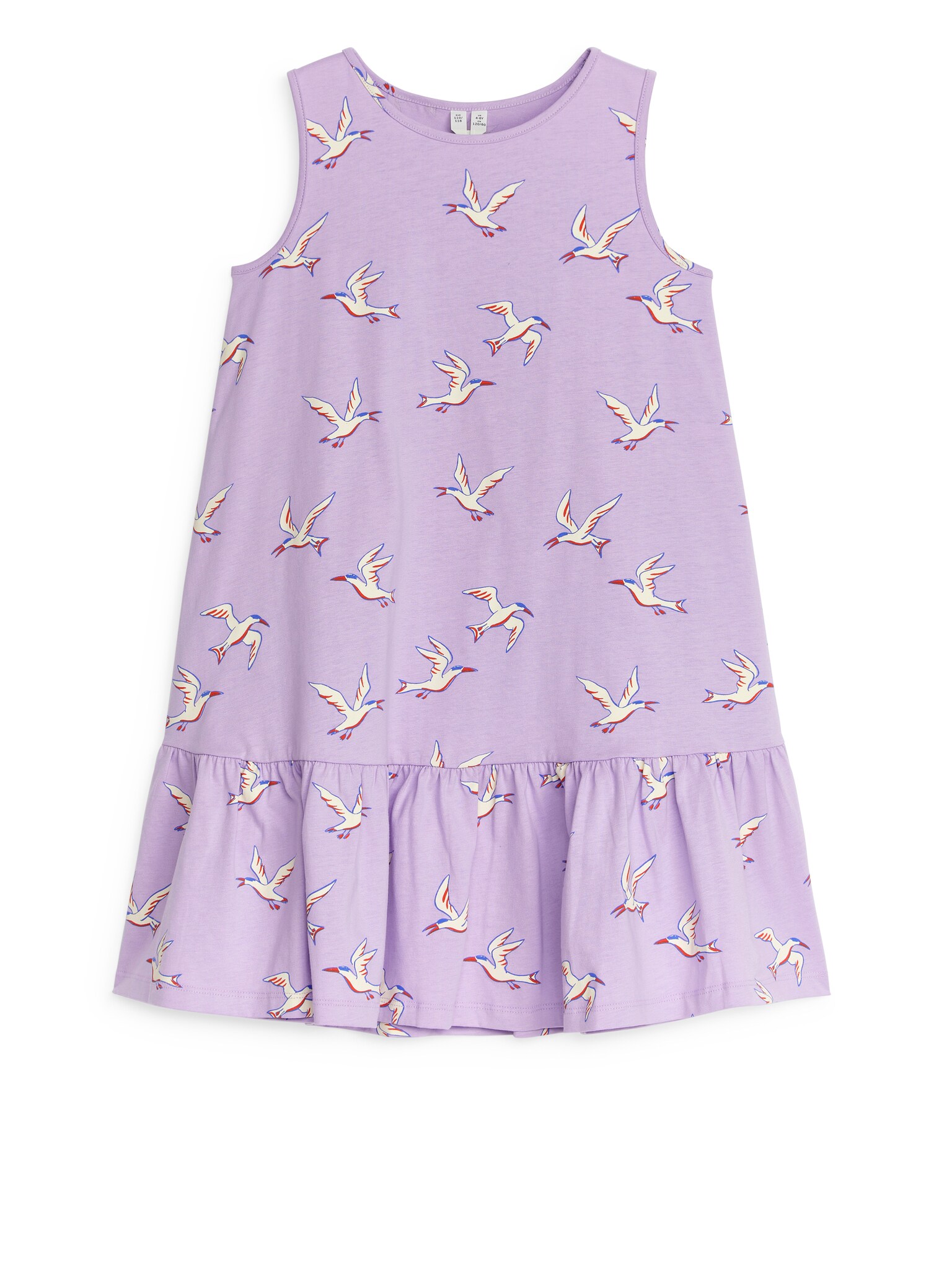 Frilled Jersey Dress - Lilac