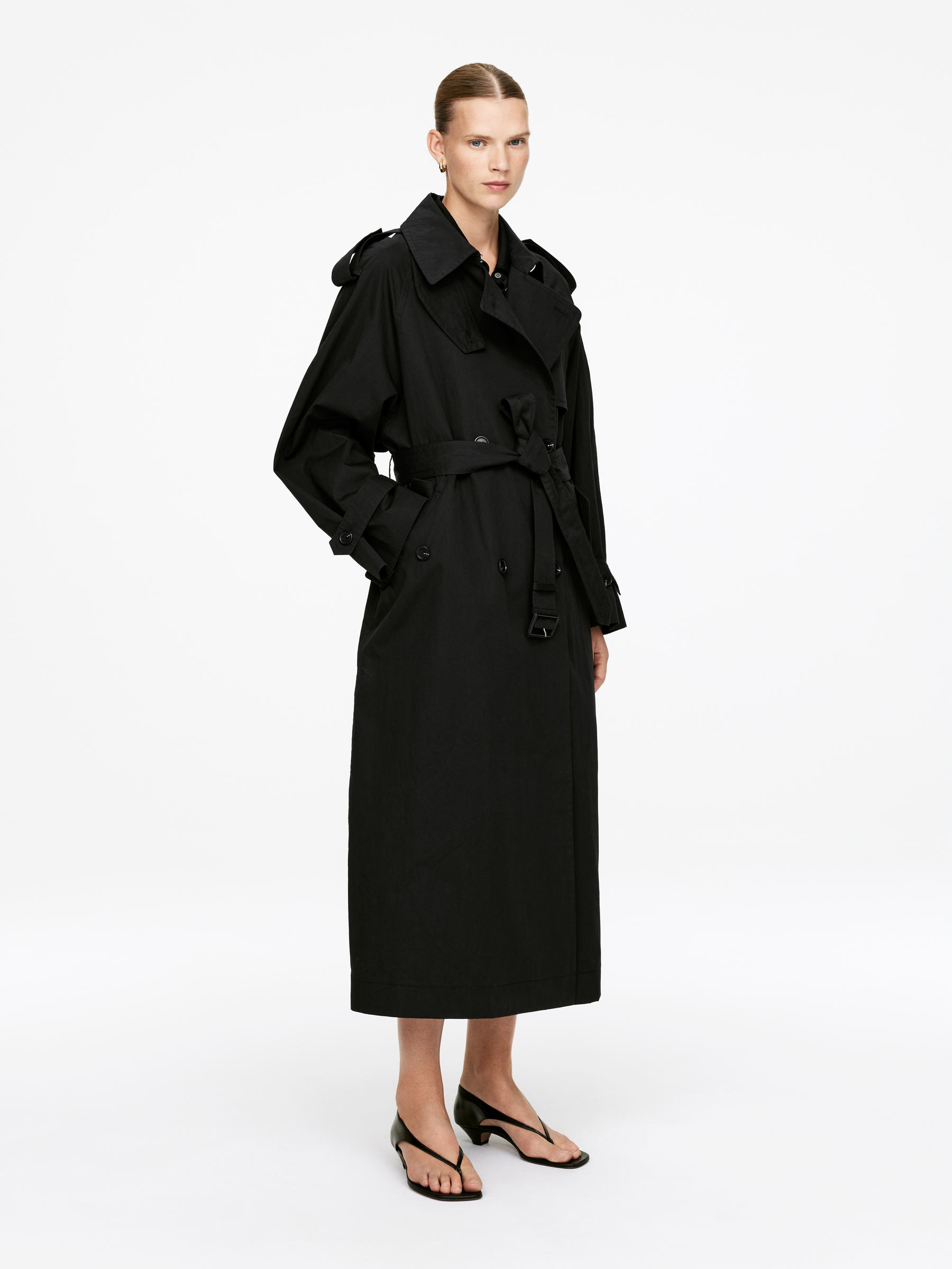 Oversized Trench Coat - Black - Oversized - Women - StillMedia/Lookbook - 5