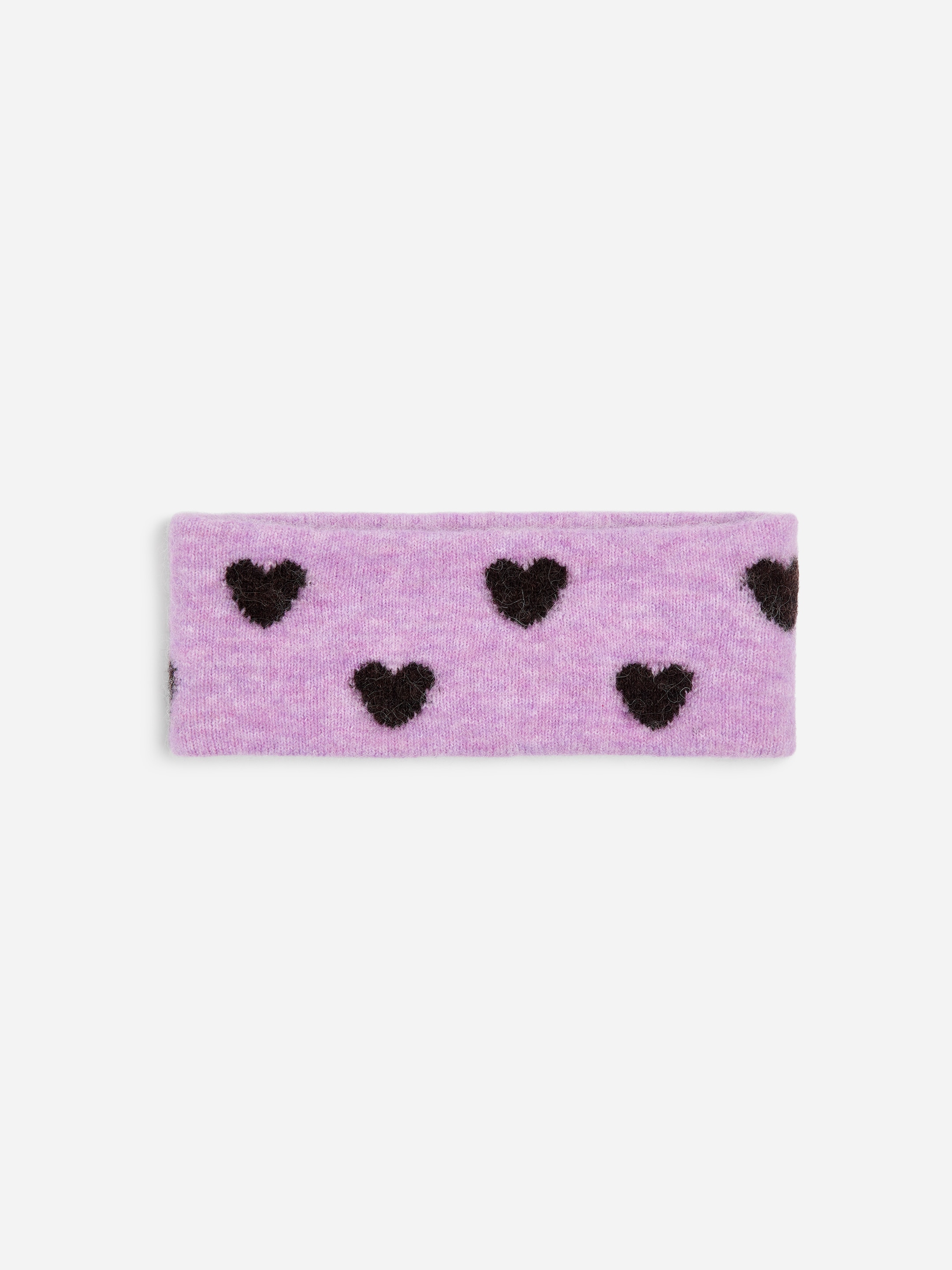 Wool-Alpaca Blend Headband-Purple-20097