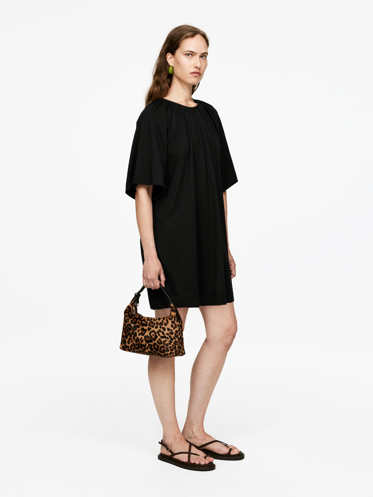 Robe à dos ouvert - Noir - 6