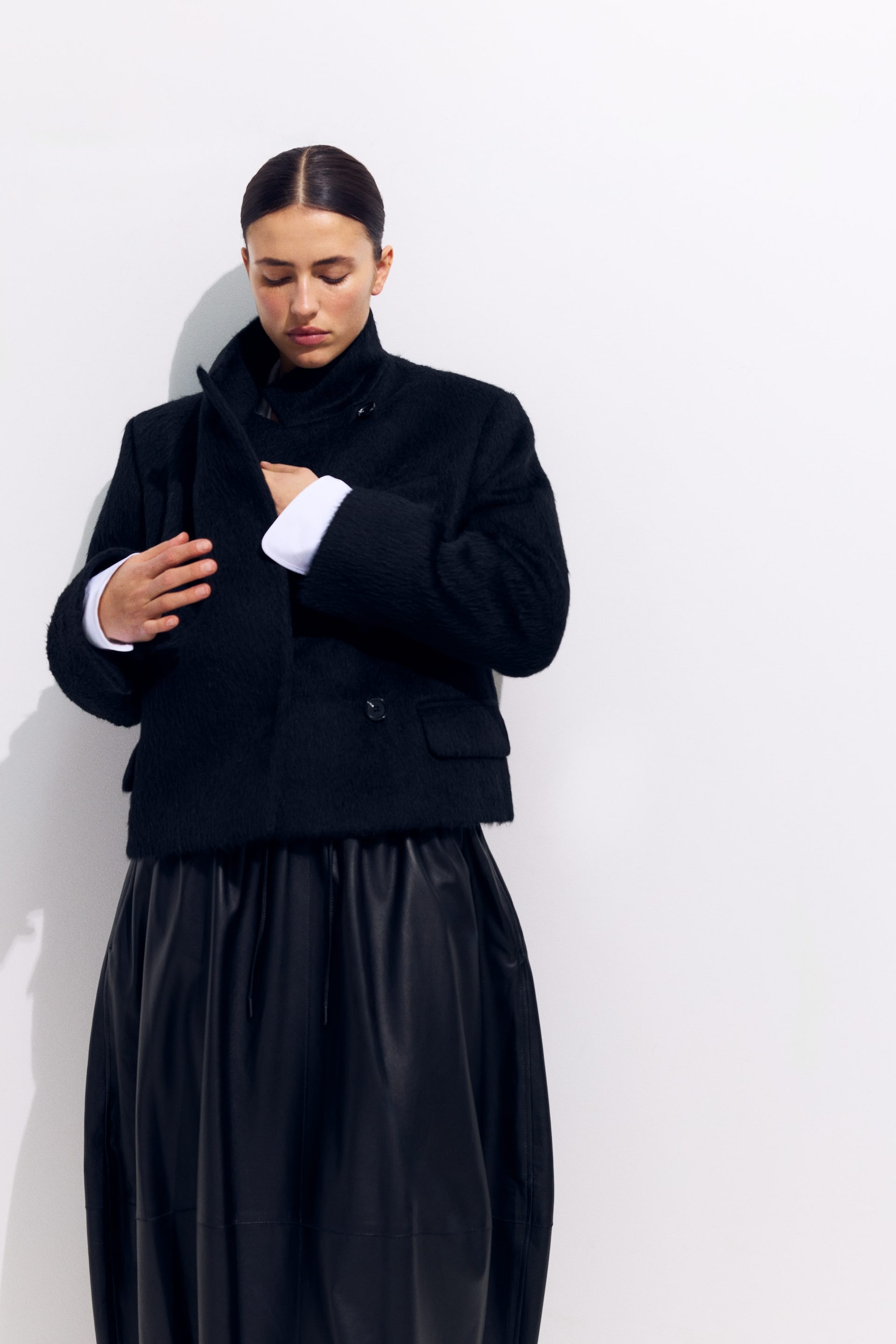 Grotere afbeelding bekijken: Jasje van wol en alpaca - Zwart - DAMES | H&M BE 1