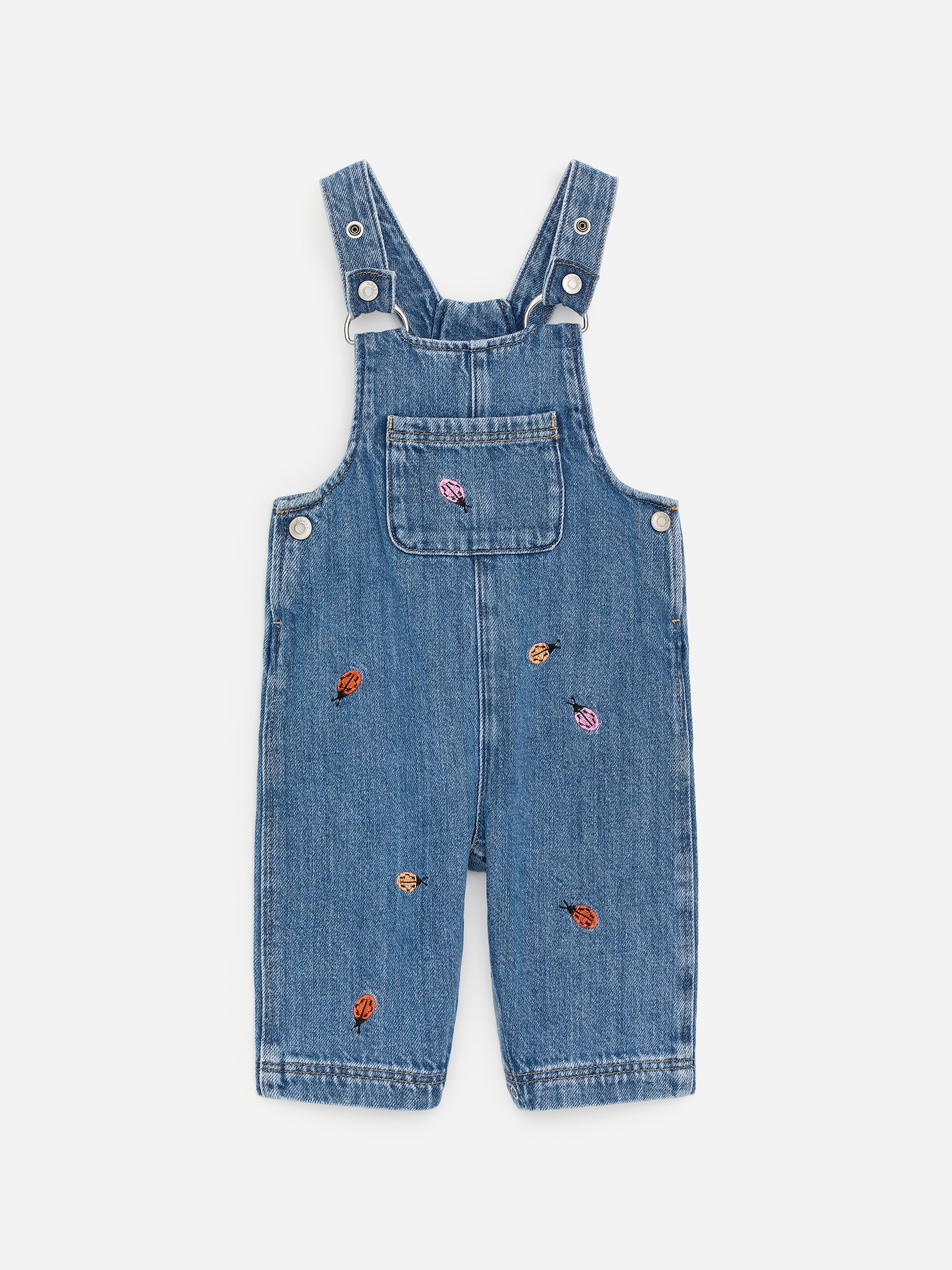Bestickte Jeans-Latzhose - Blau/Marienkäfer - Kinder - StillMedia/DescriptiveStillLife - 2
