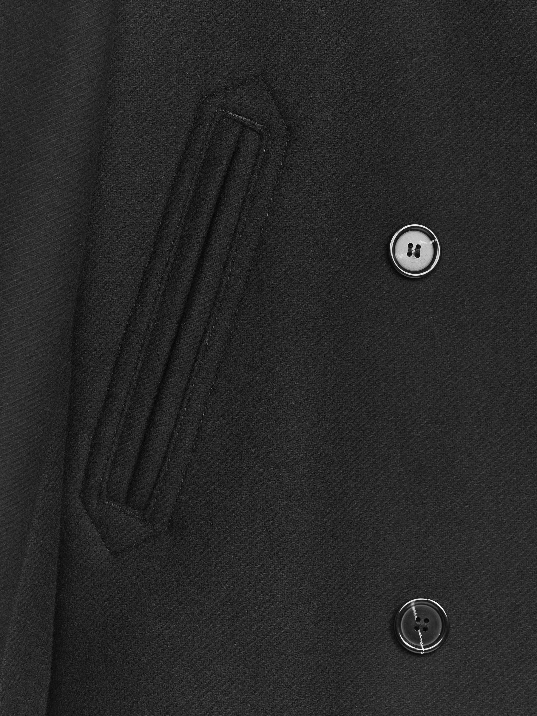 Zweireihiger Wollmantel - Schwarz - Regular Fit - Damen - StillMedia/DescriptiveDetail - 10