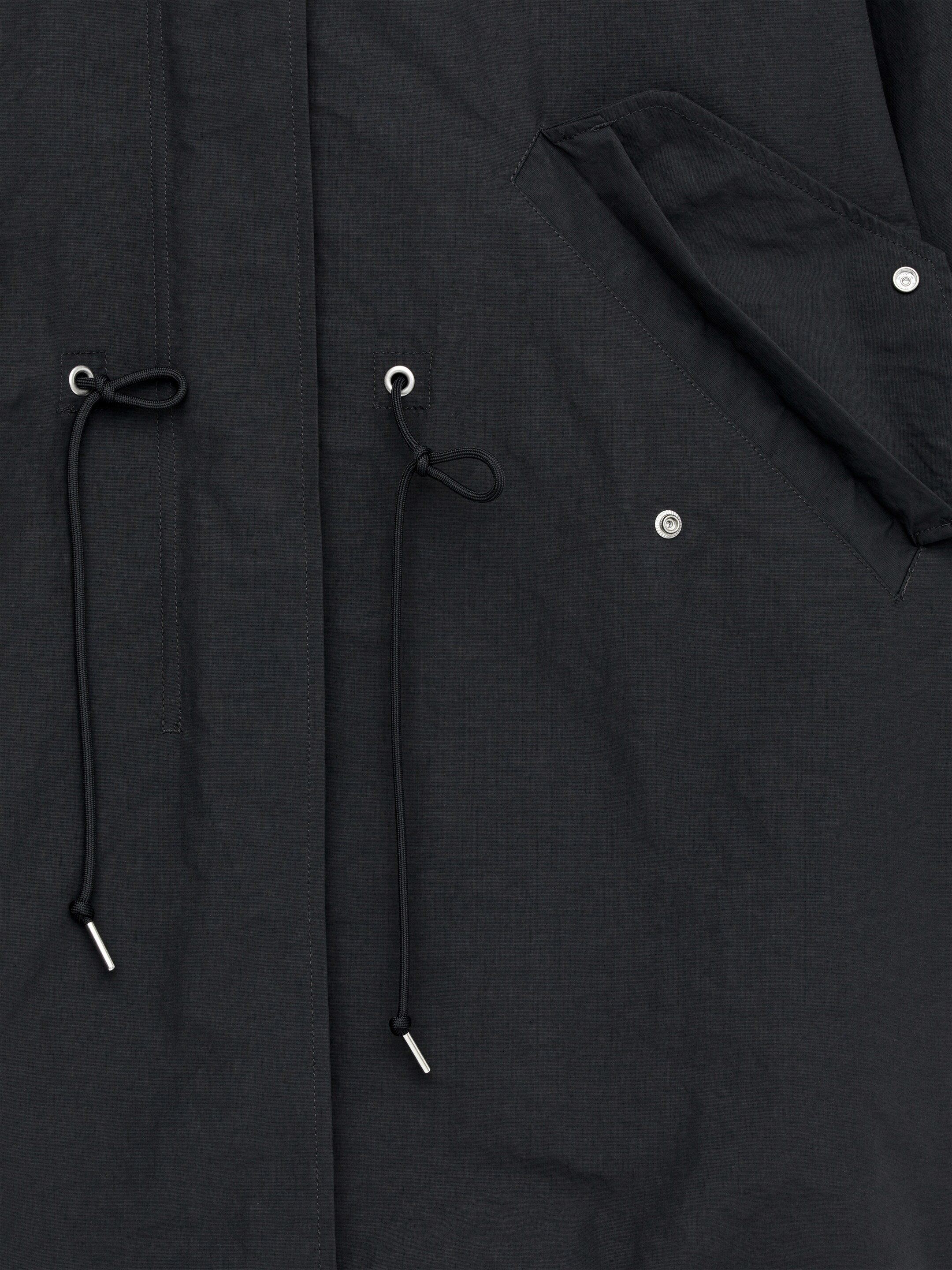 Ingrandisci l'immagine: Nylon Fishtail Parka - Dark Grey - DONNA | H&M CH 4