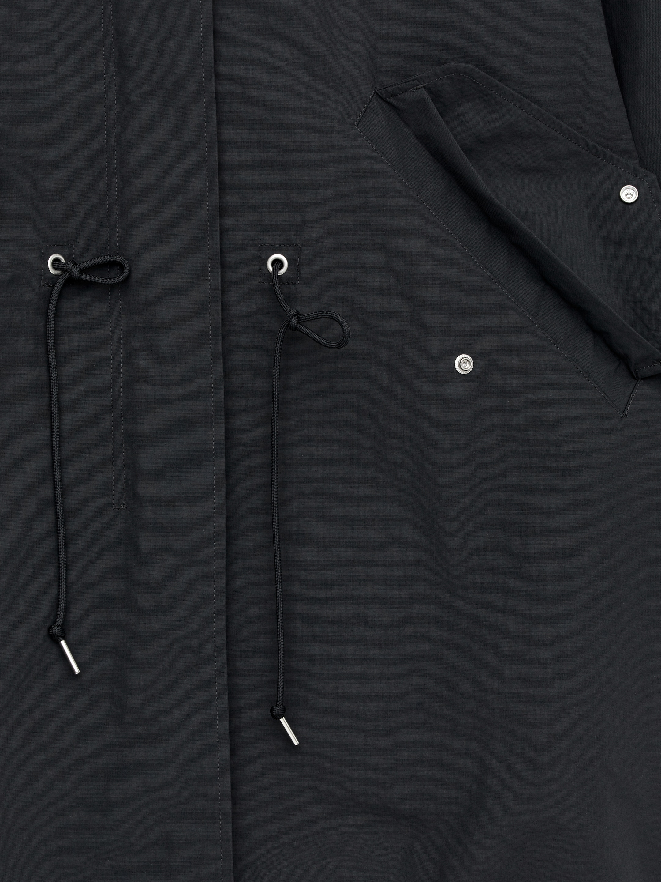 Nylon Fishtail Parka - Dark Grey - Regular fit - Women - StillMedia/DescriptiveDetail - 2