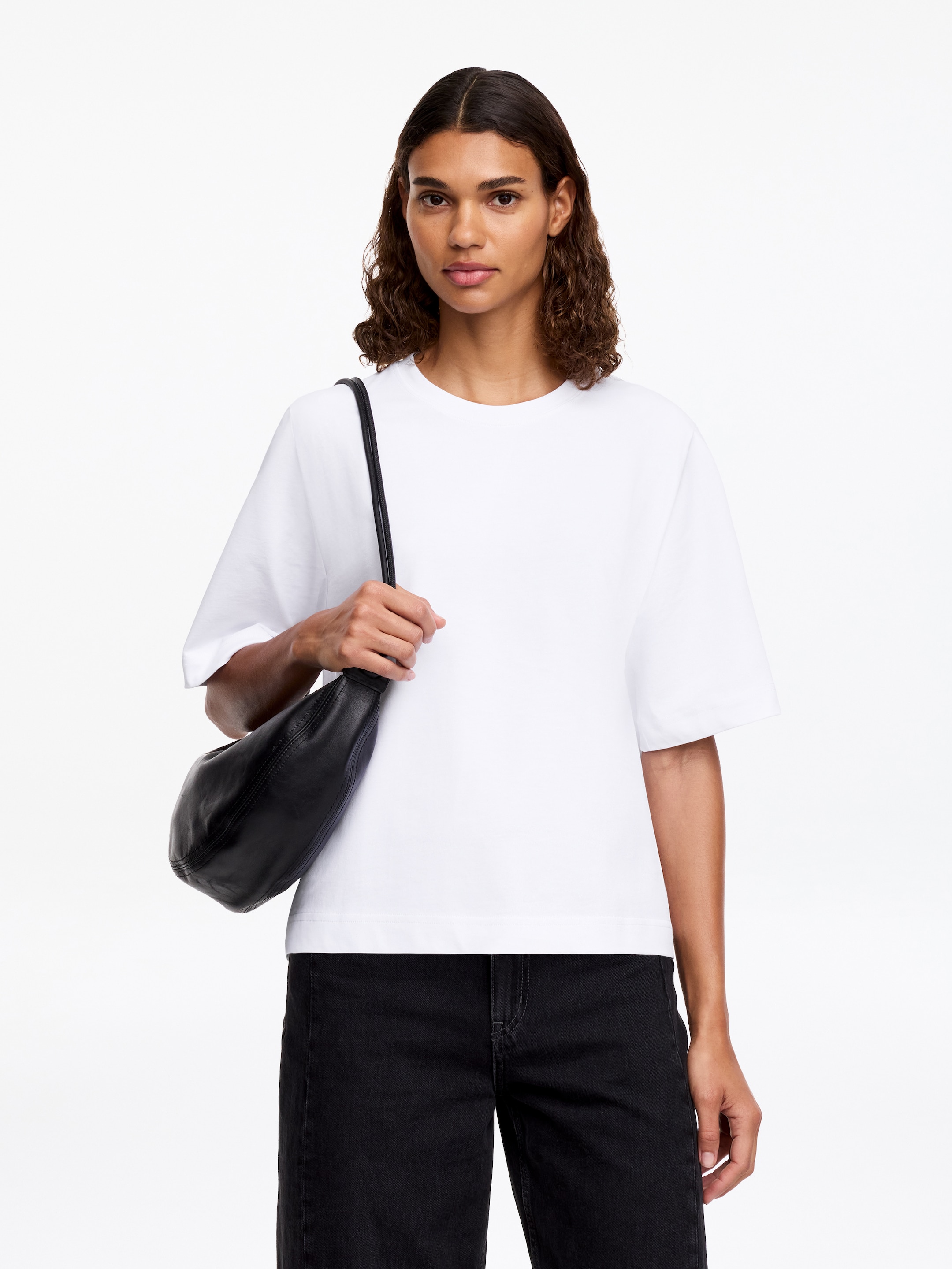 Signature Boxy T-Shirt-#FFFFFF-14955