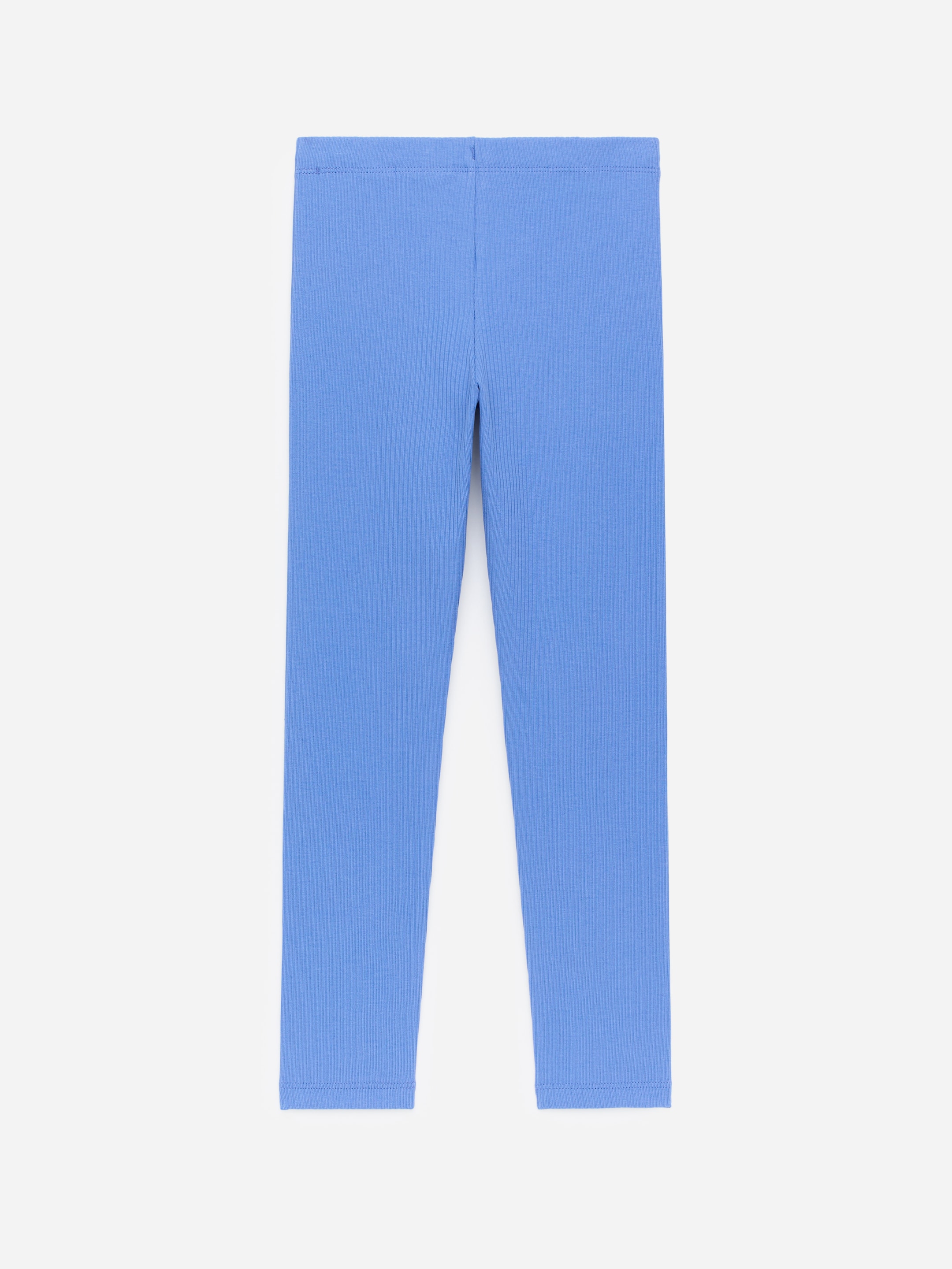 Rib Jersey Leggings - Bright Blue - Regular fit - Children - StillMedia/DescriptiveStillLife - 2