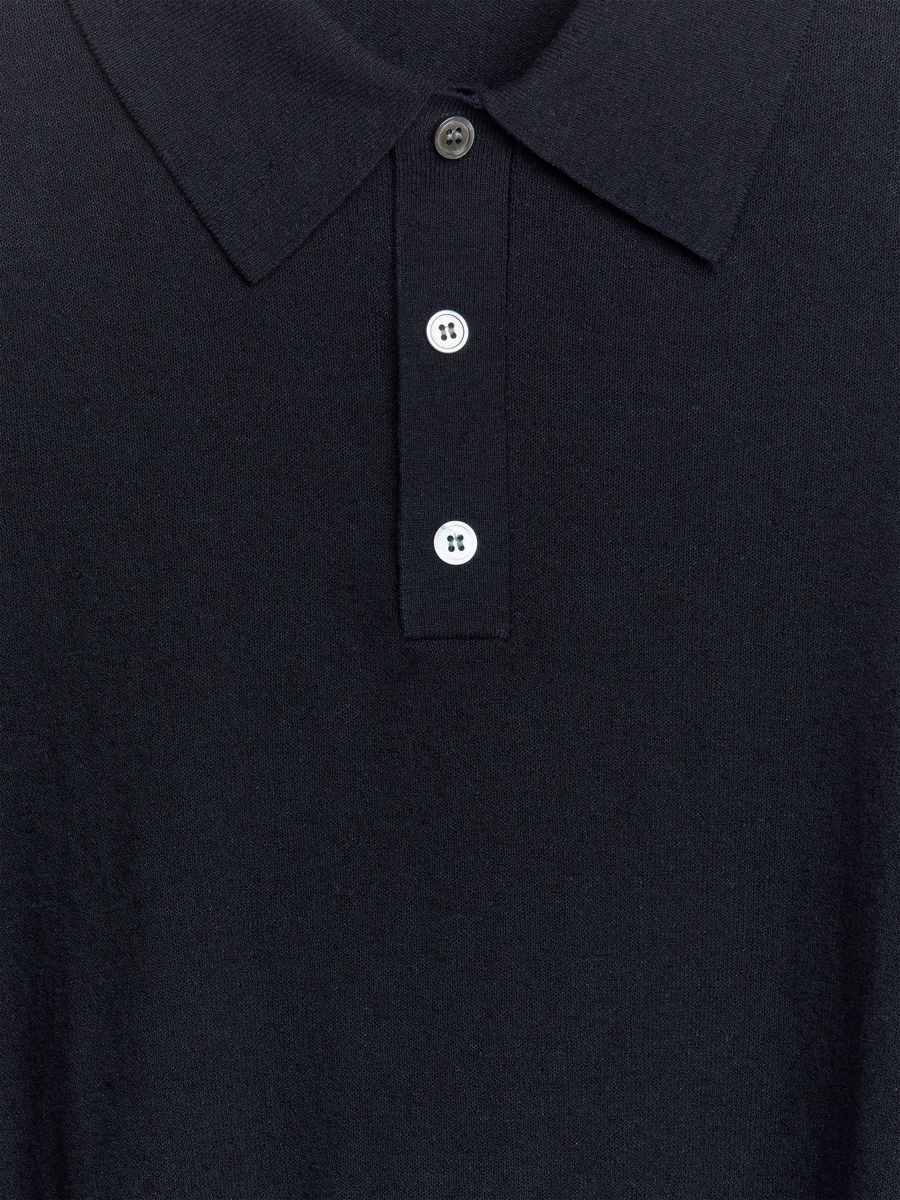 Knitted Polo Shirt - Dark Blue - Regular fit - Men - StillMedia/DescriptiveDetail - 1