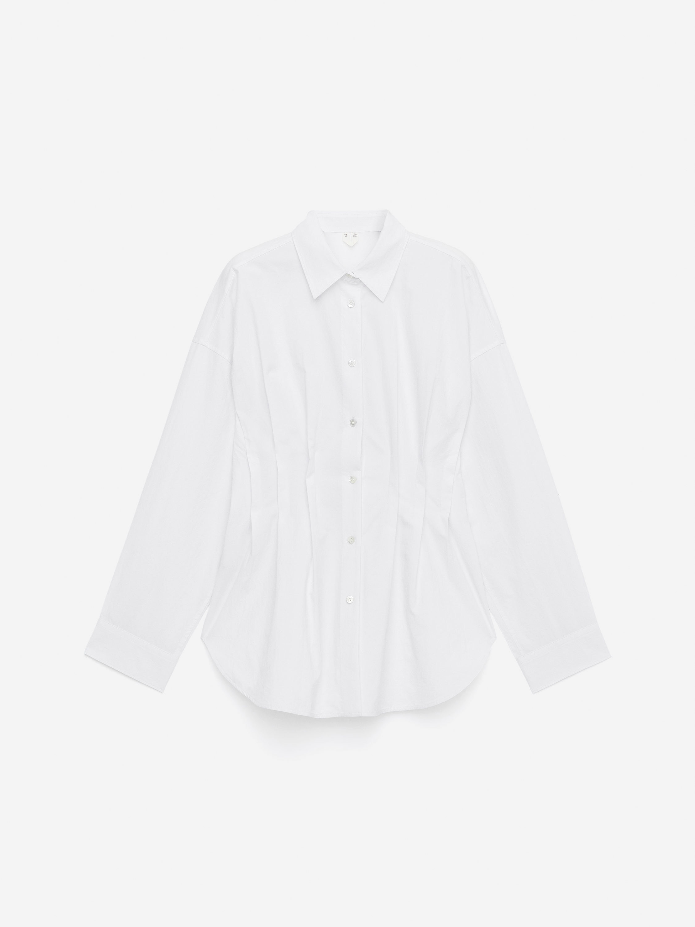 Pleated Blouse-#FFFFFF-16122