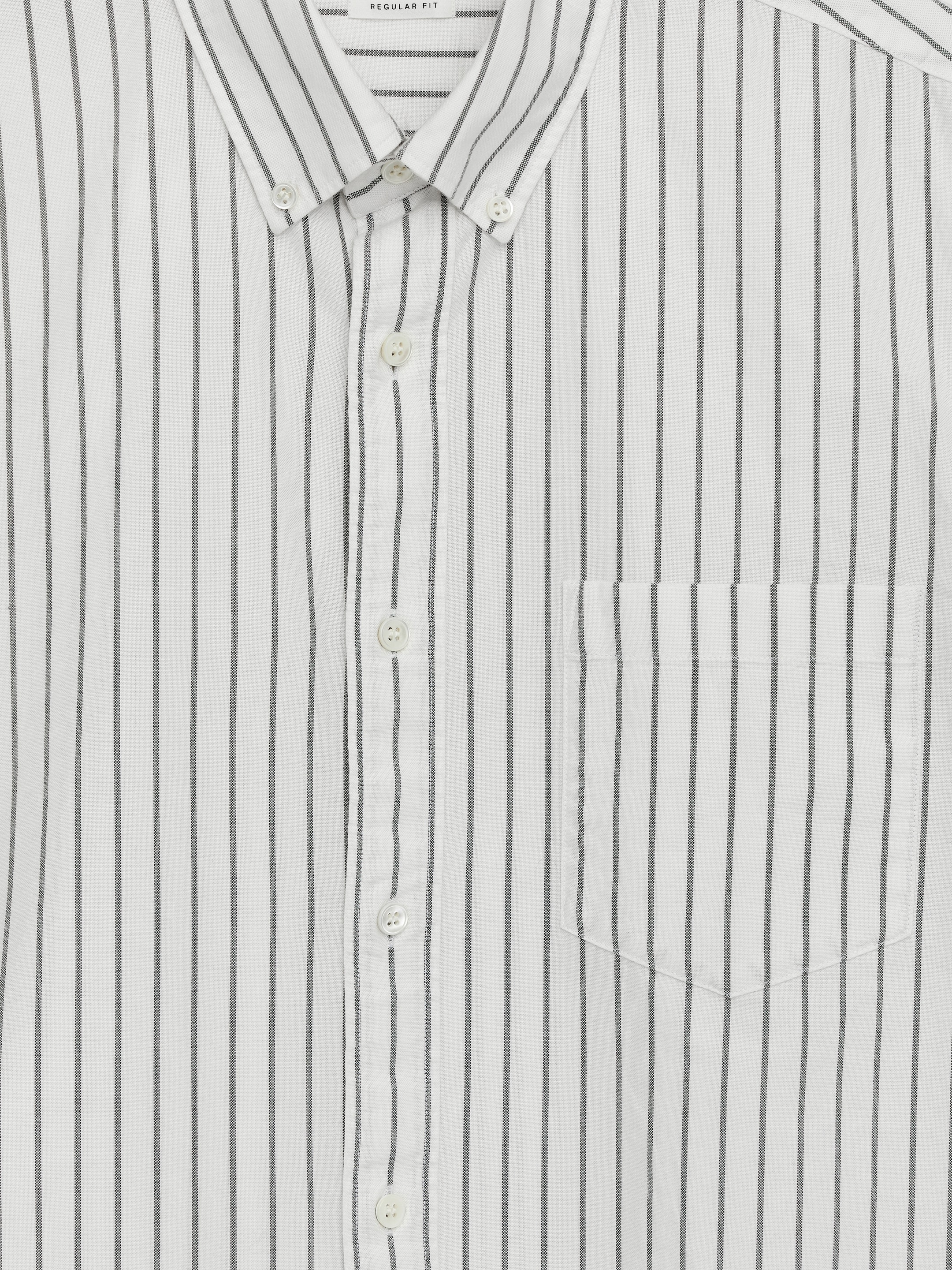 View larger image: Oxford Shirt - Off White/Green - Men | H&M GB 2