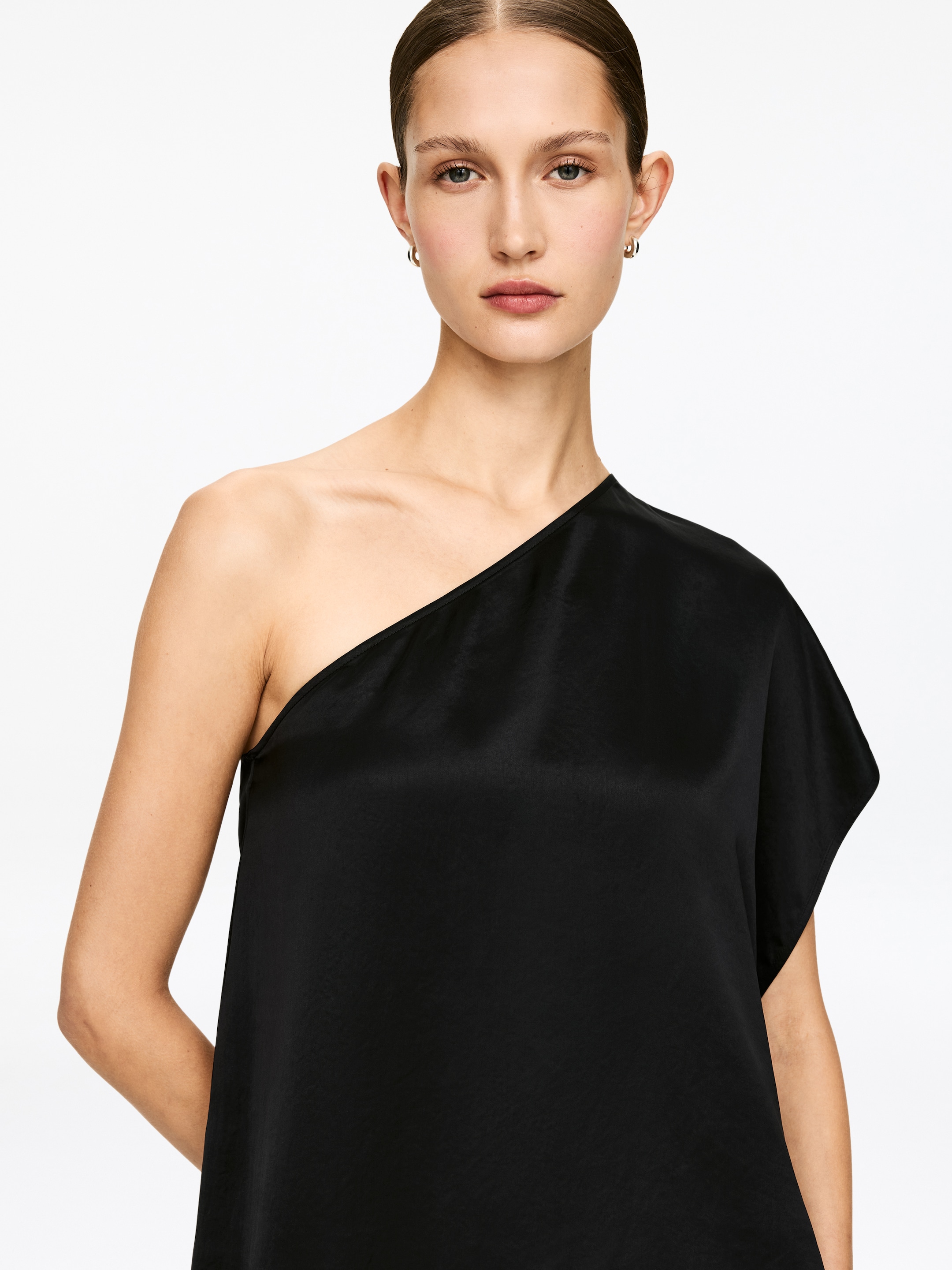 Преглед на по-голямо изображение: Топ с едно рамо - Black - ЖЕНИ | H&M BG 3