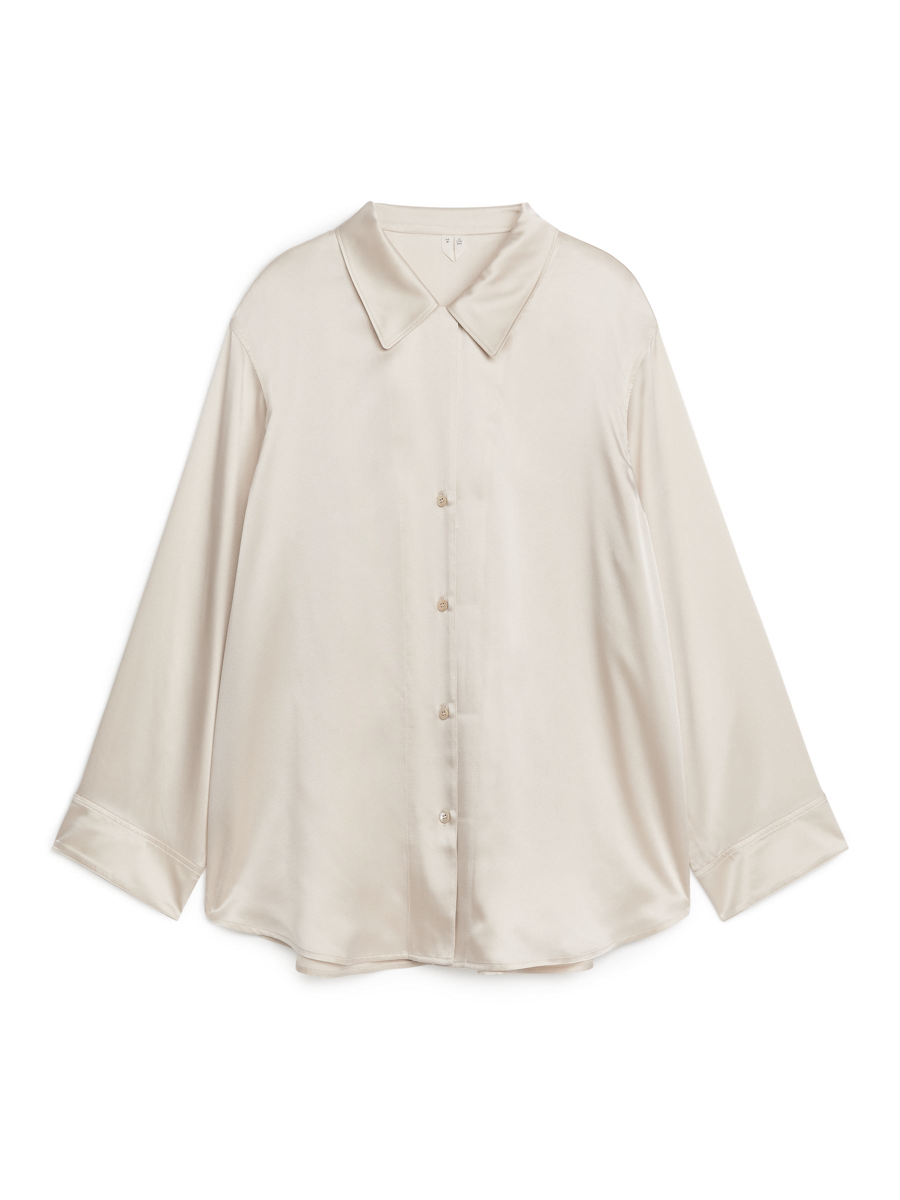 Silk Shirt - Beige - Relaxed fit - Women - StillMedia/DescriptiveStillLife - 1