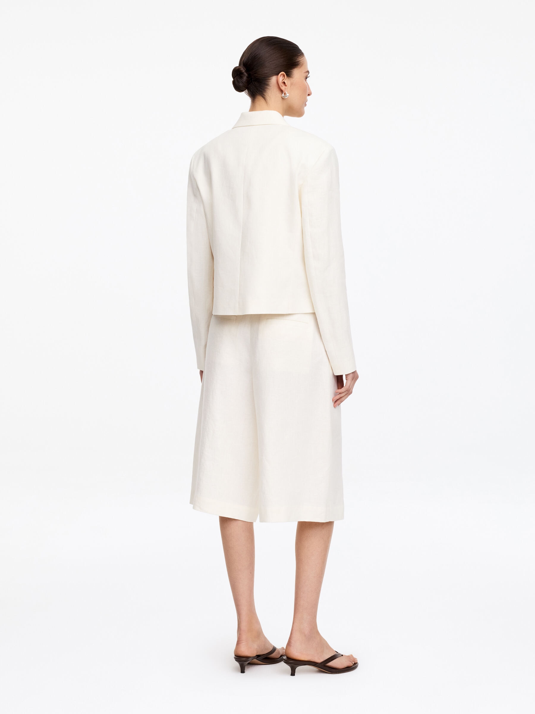 Blazer en lin - Blanc - Regular fit - Femme - StillMedia/Lookbook - 4