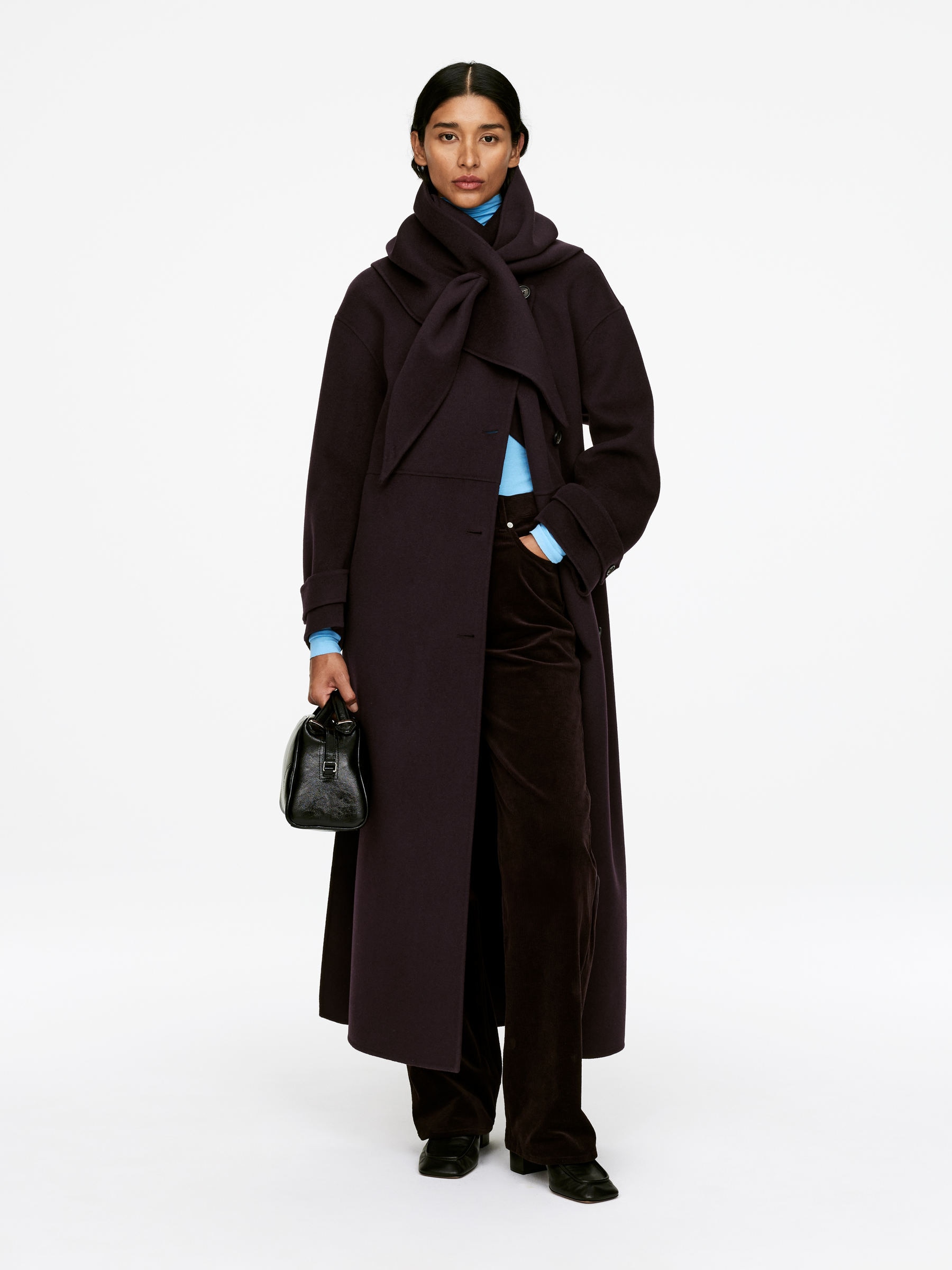 Bufanda triangular de lana - Burdeos - Women - StillMedia/Lookbook - 5