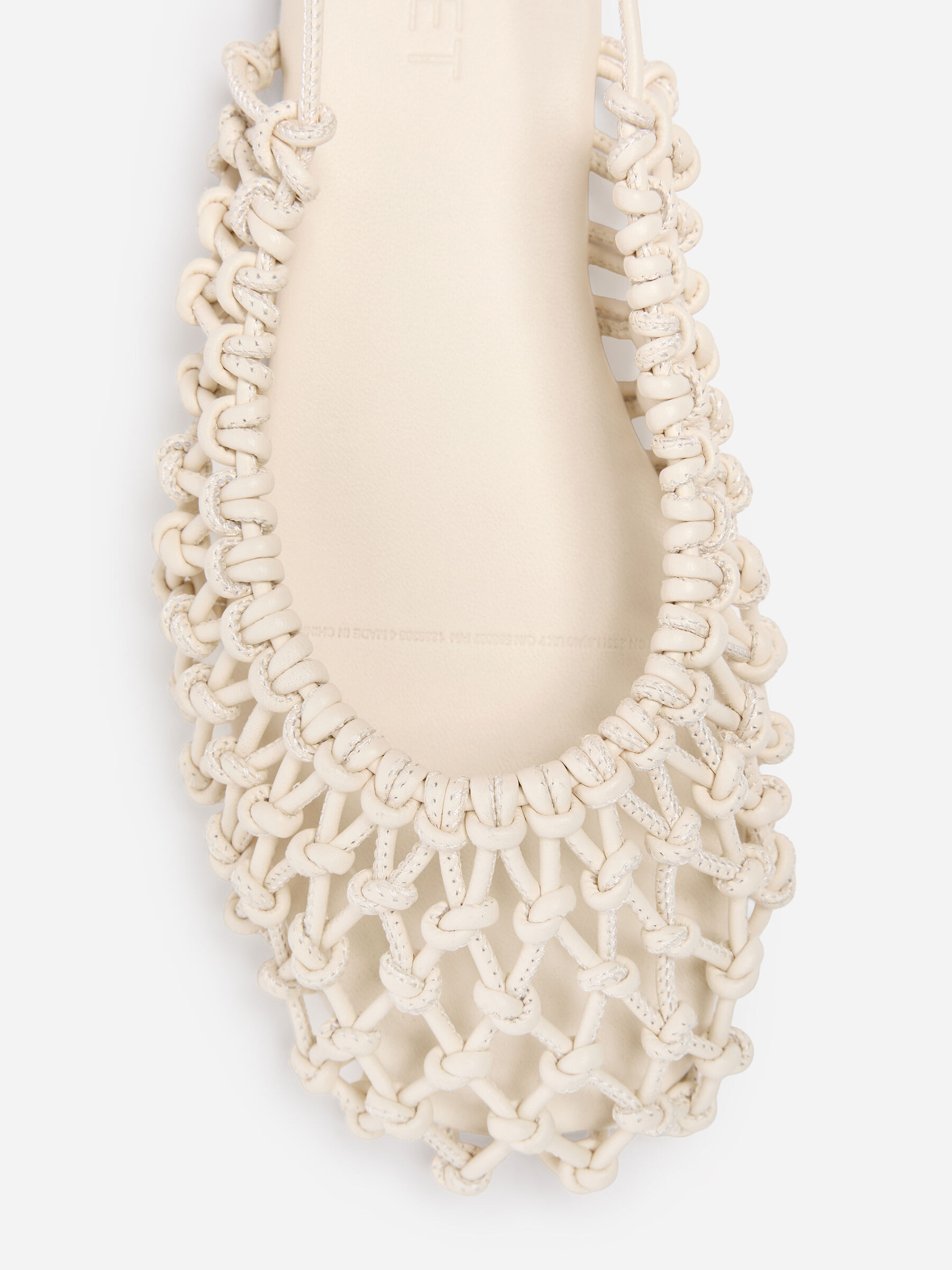 Woven Leather Slingback Flats - Off-white - Women - StillMedia/DescriptiveDetail - 2