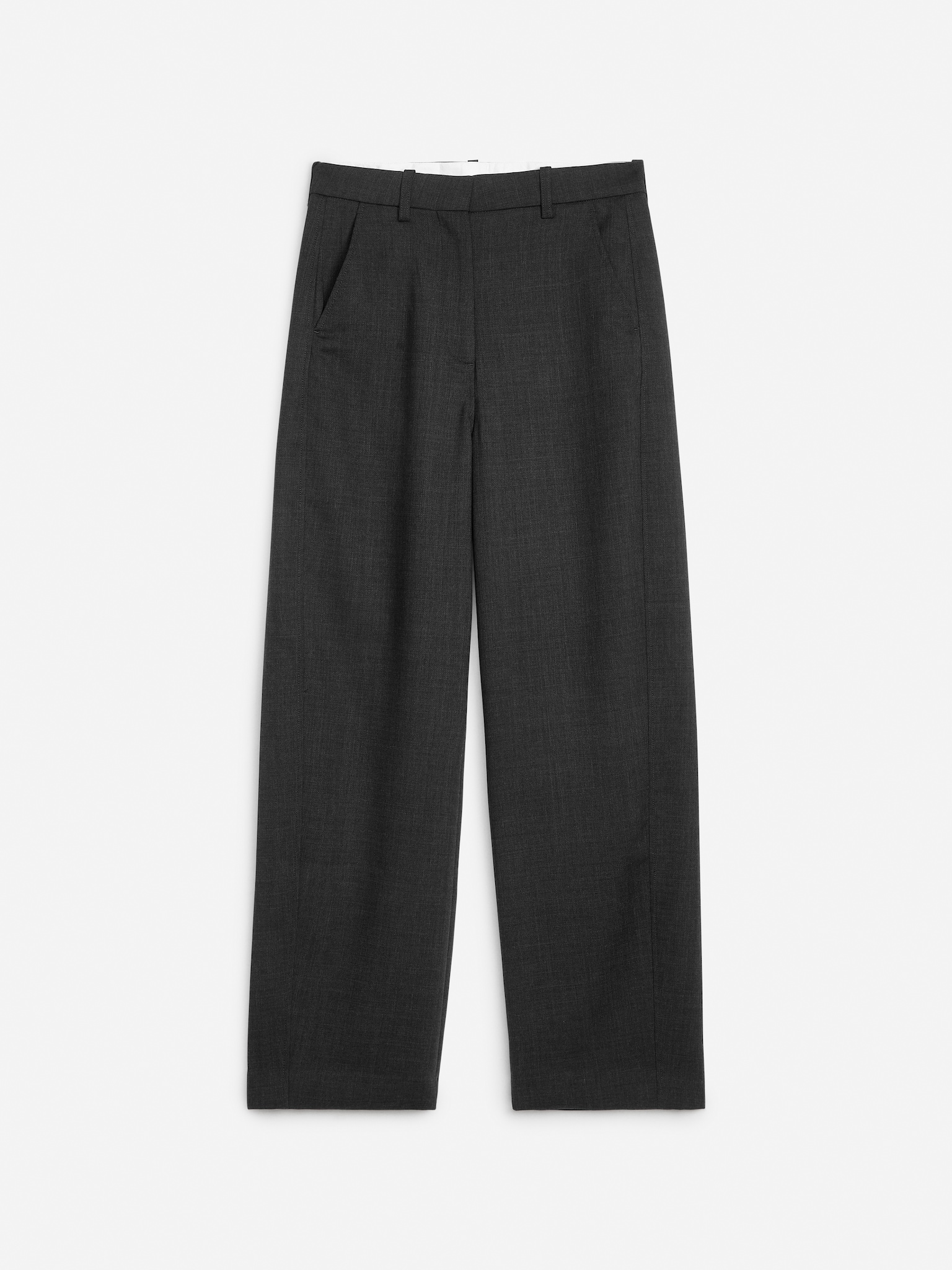 Elegante, lockere Hose - Dunkelgrau