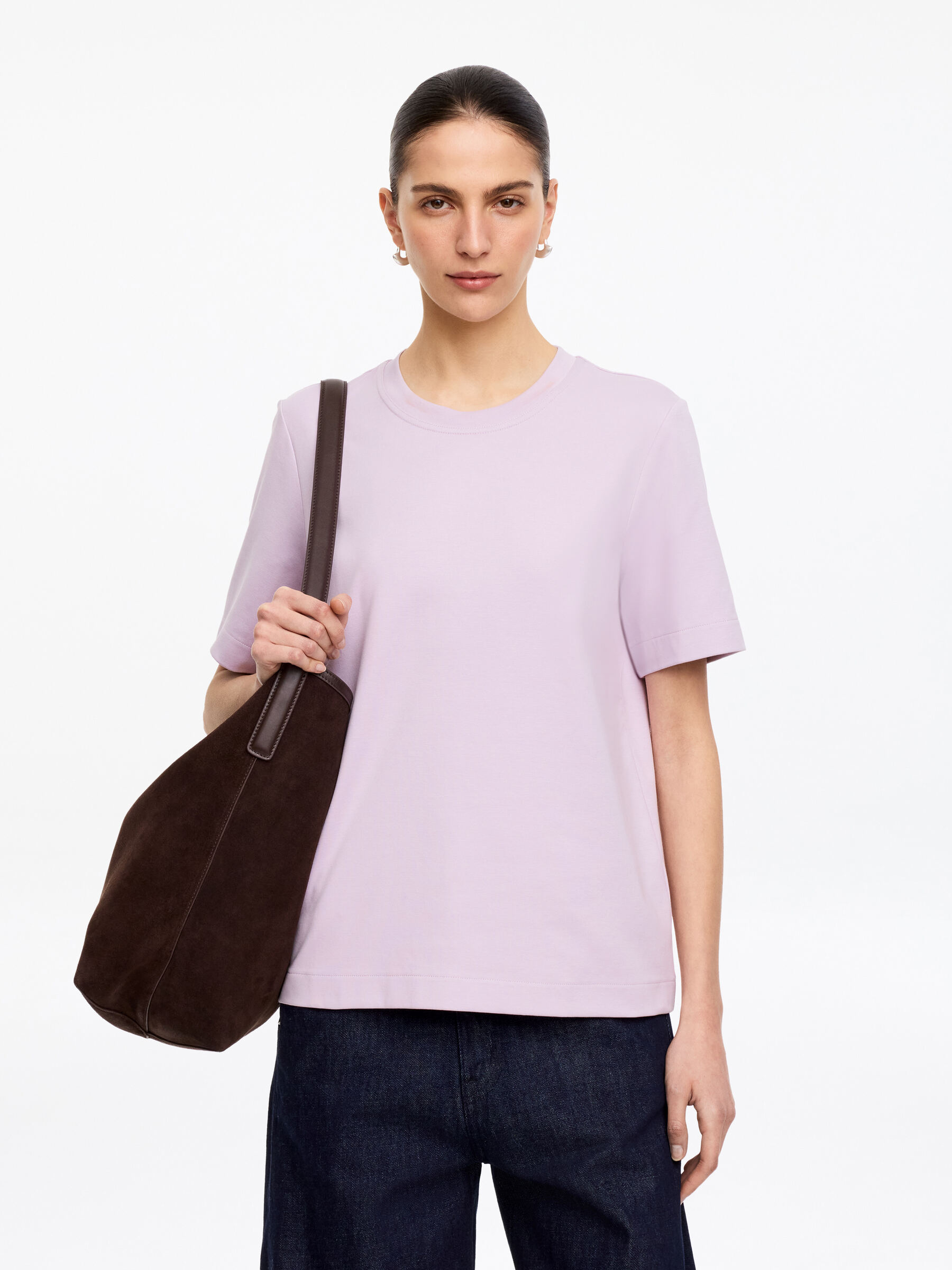 Formbeständiges Signature-T-Shirt - Lila - Regular Fit - Damen - StillMedia/Lookbook - 4