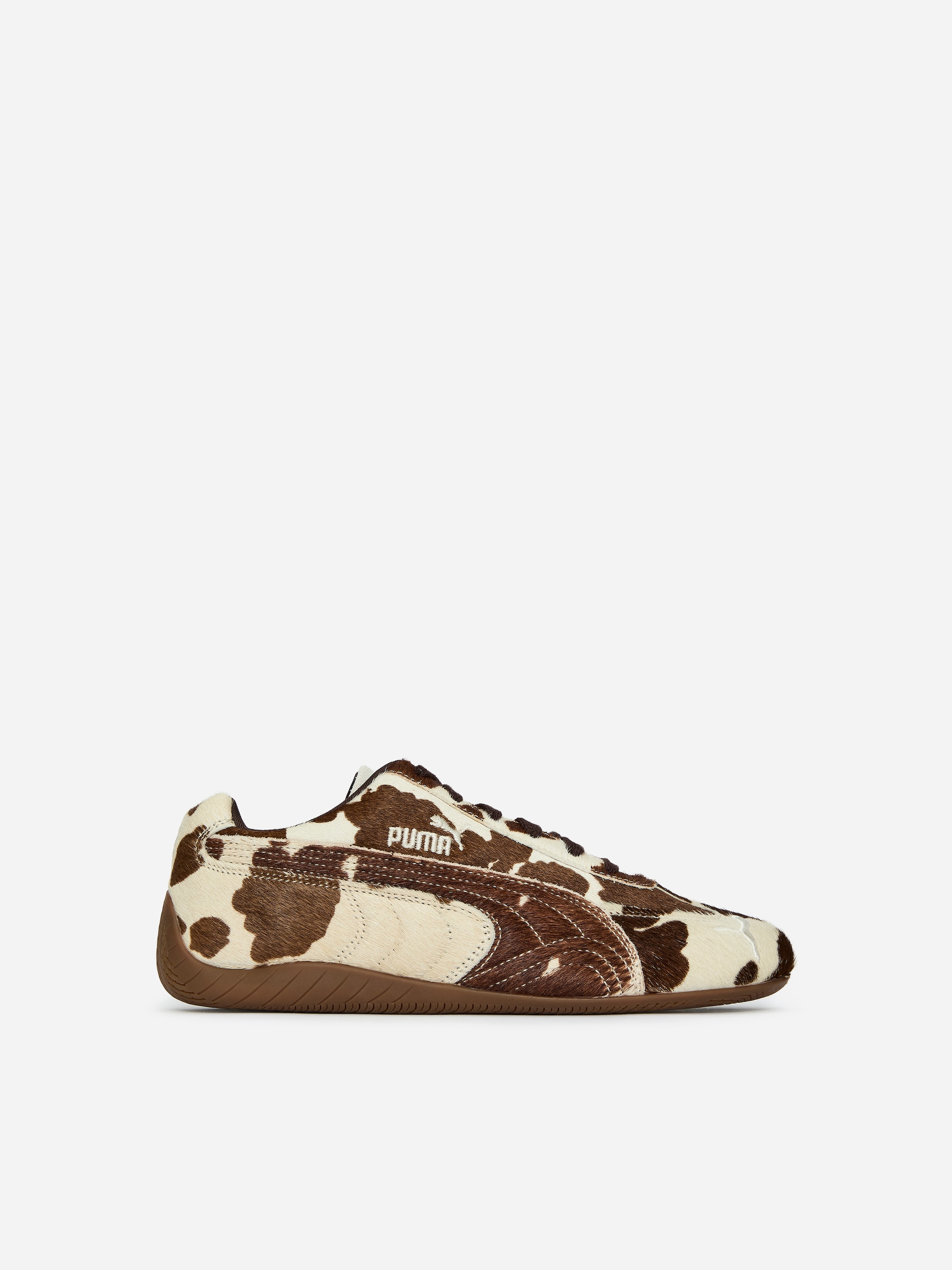 Puma Speedcat Cow Print Trainers - Beige/Brown/Cowhide Print - Women - StillMedia/DescriptiveStillLife - 4