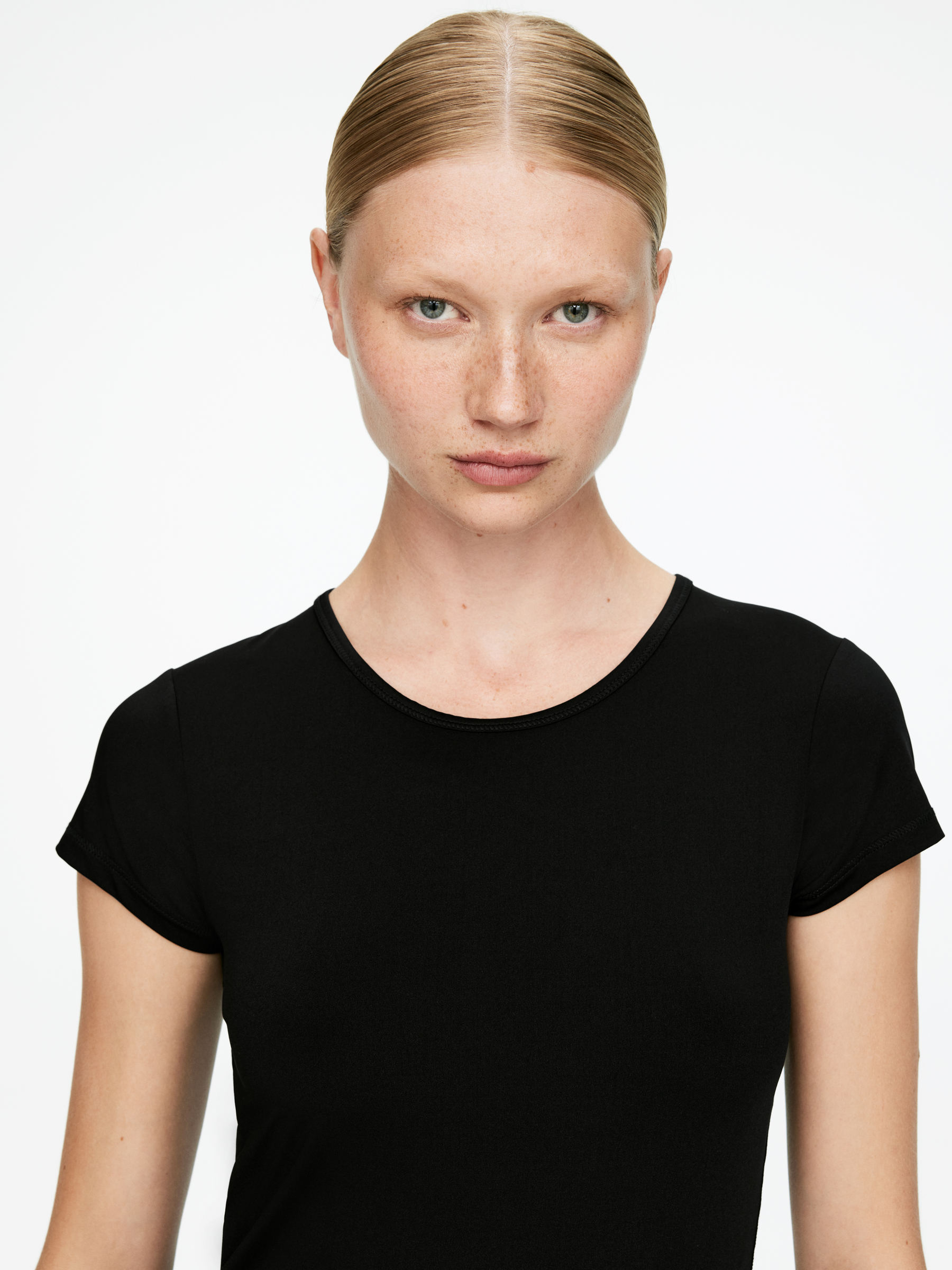 T-shirt en microfibre - Noir - Slim fit - Femme - StillMedia/Lookbook - 6