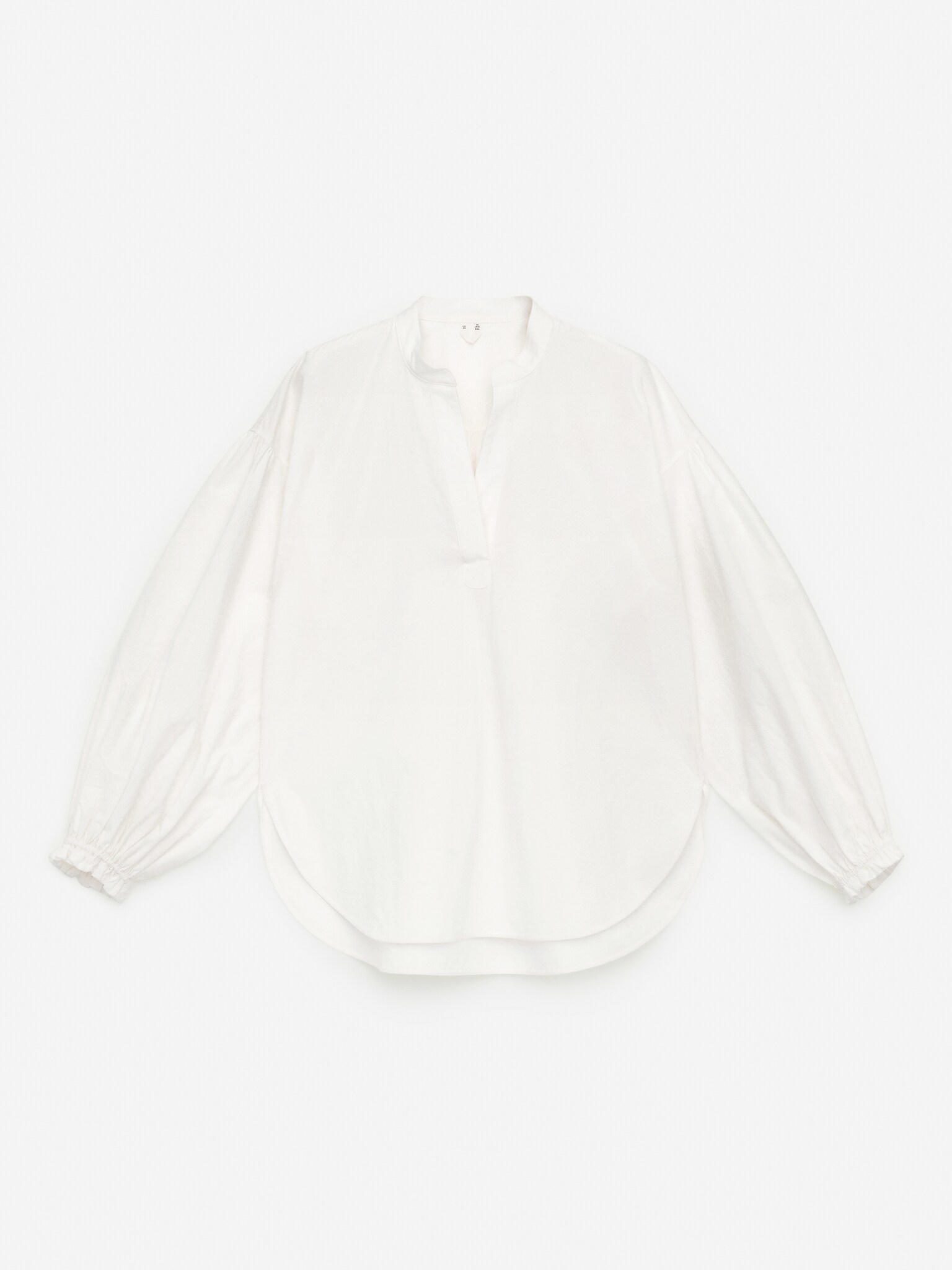 Volume-Sleeve Blouse - White