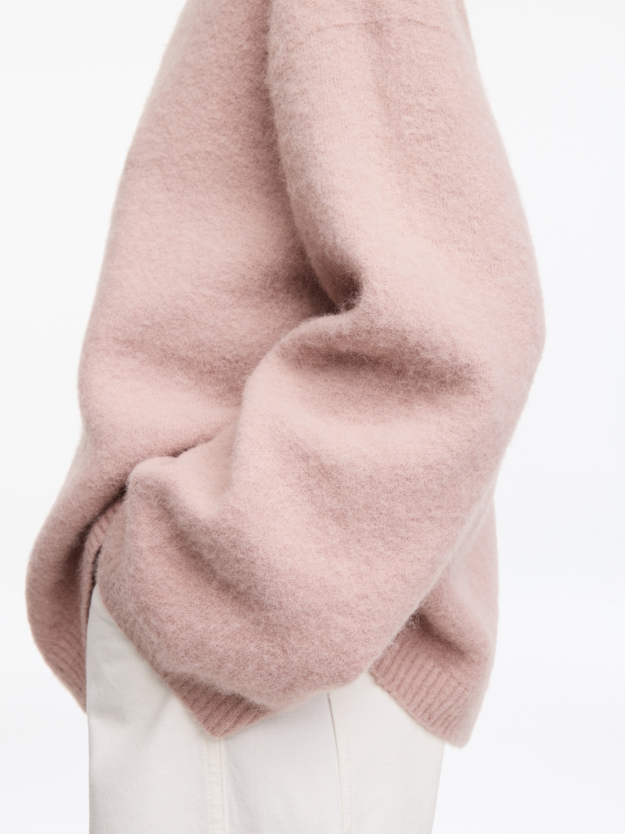 Maglione in misto alpaca e lana - Rosa polvere - Oversize - women - StillMedia/Lookbook - 5