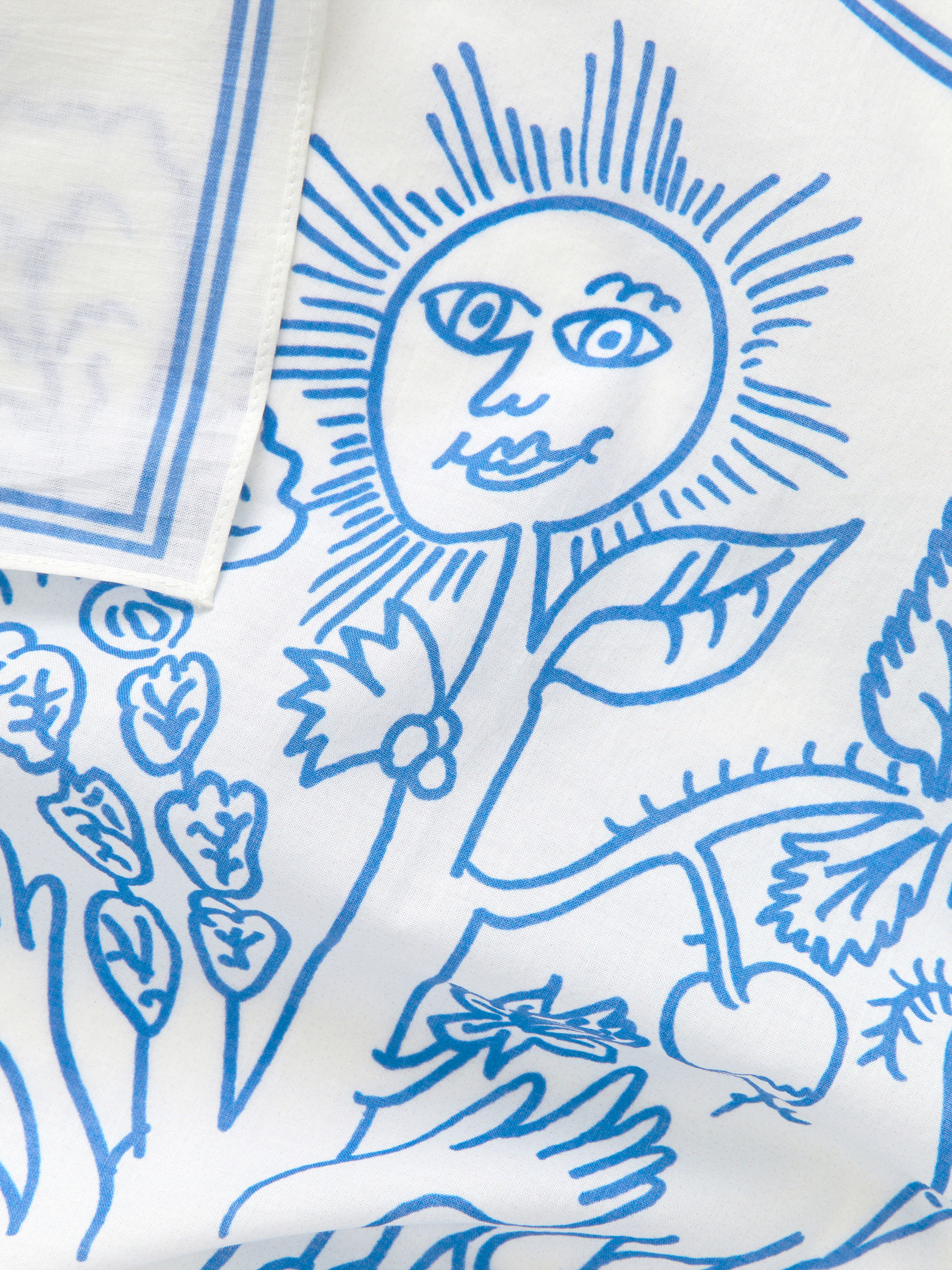 ARKET CAFÉ Bandana - White/Blue - Café - StillMedia/DescriptiveDetail - 3