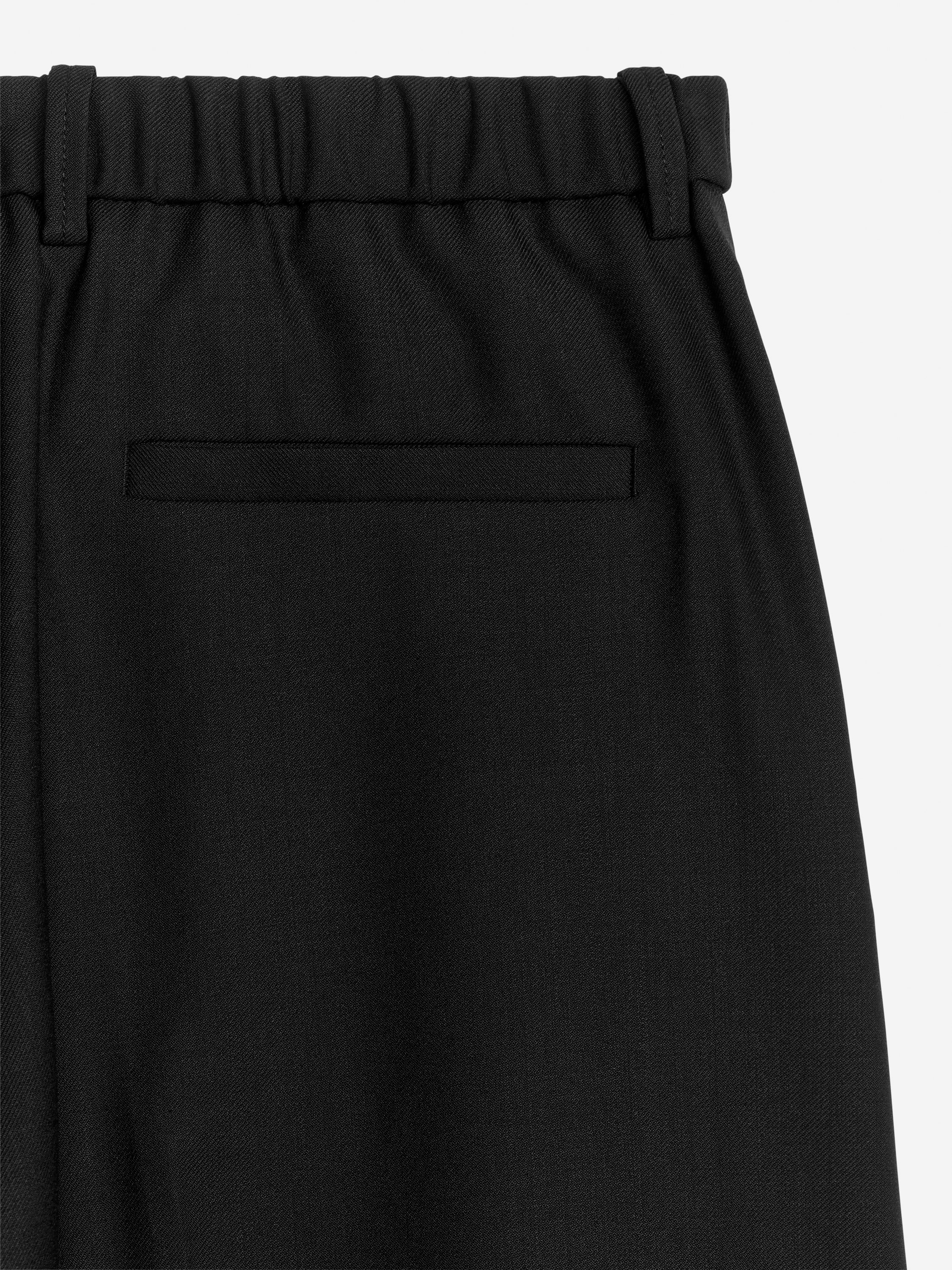 Wide Wool-Blend Trousers - Black - Loose fit - Women - StillMedia/DescriptiveDetail - 1