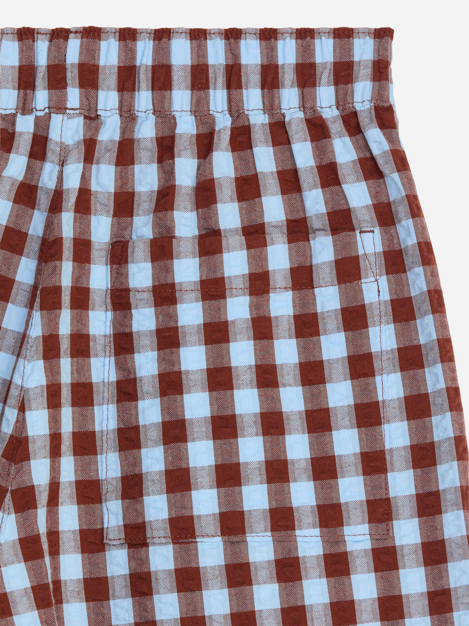 Shorts in seersucker - Blu/Marrone - Regular fit - Children - StillMedia/DescriptiveDetail - 2
