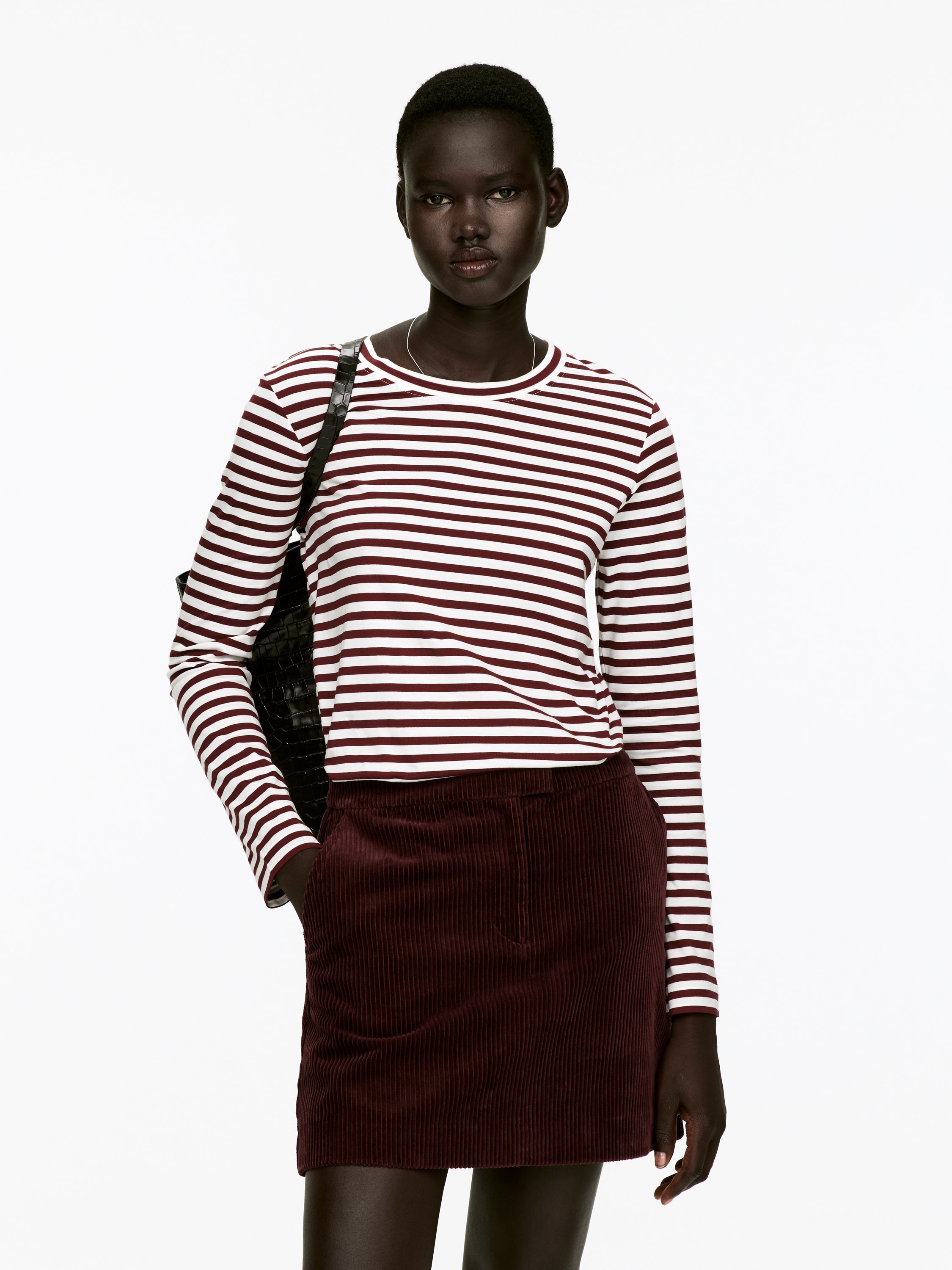 T-shirt signature à manches longues IRIS - Blanc cassé/Rouille/Noir/gris/Blanc/Rose/Blanc cassé/Noir/Marron/Bleu/Rose/Blanc cassé/Rose poudré