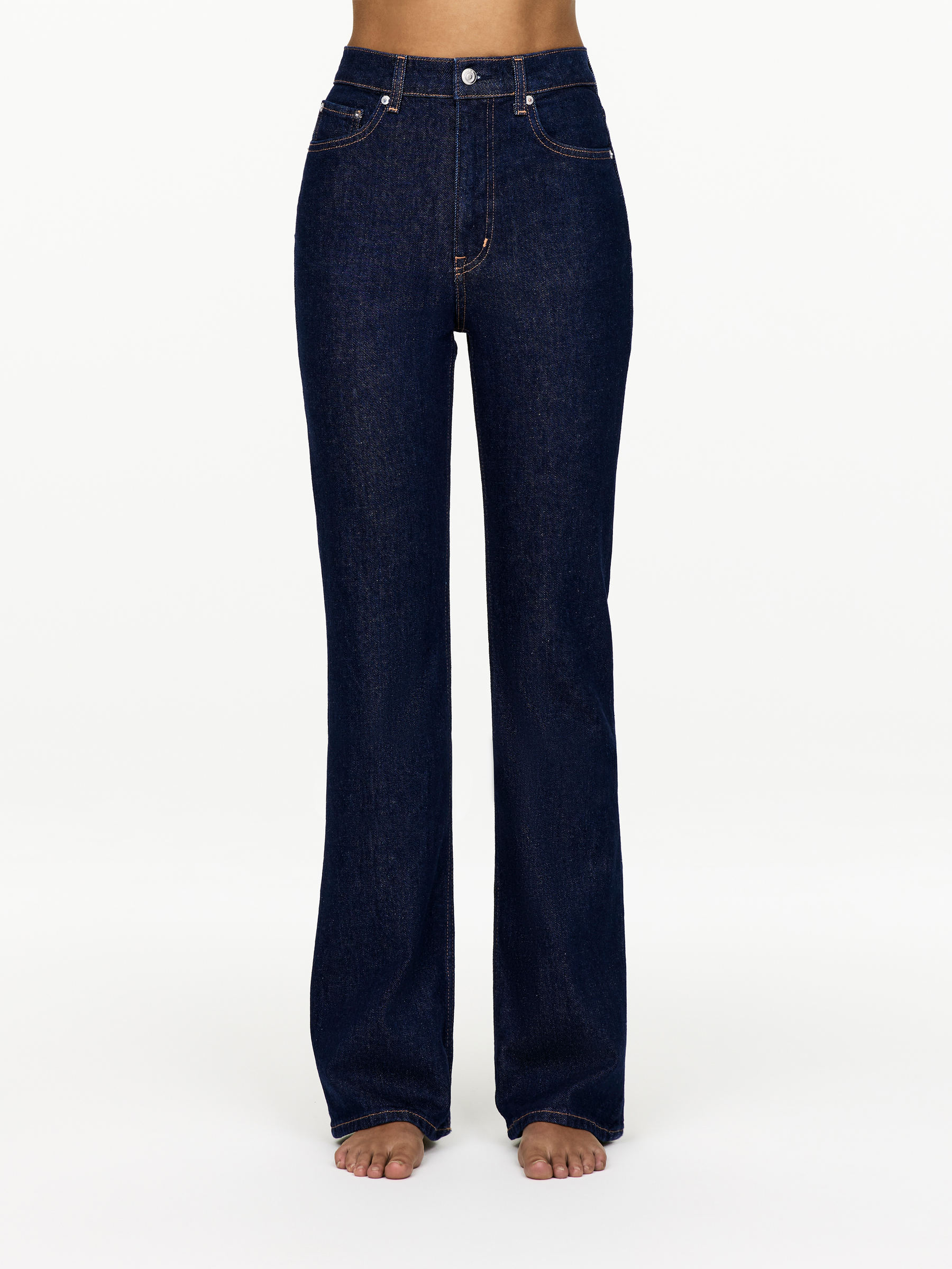 RAIN High Flared Jeans - Dark Blue - Slim fit - Women - StillMedia/Lookbook - 13