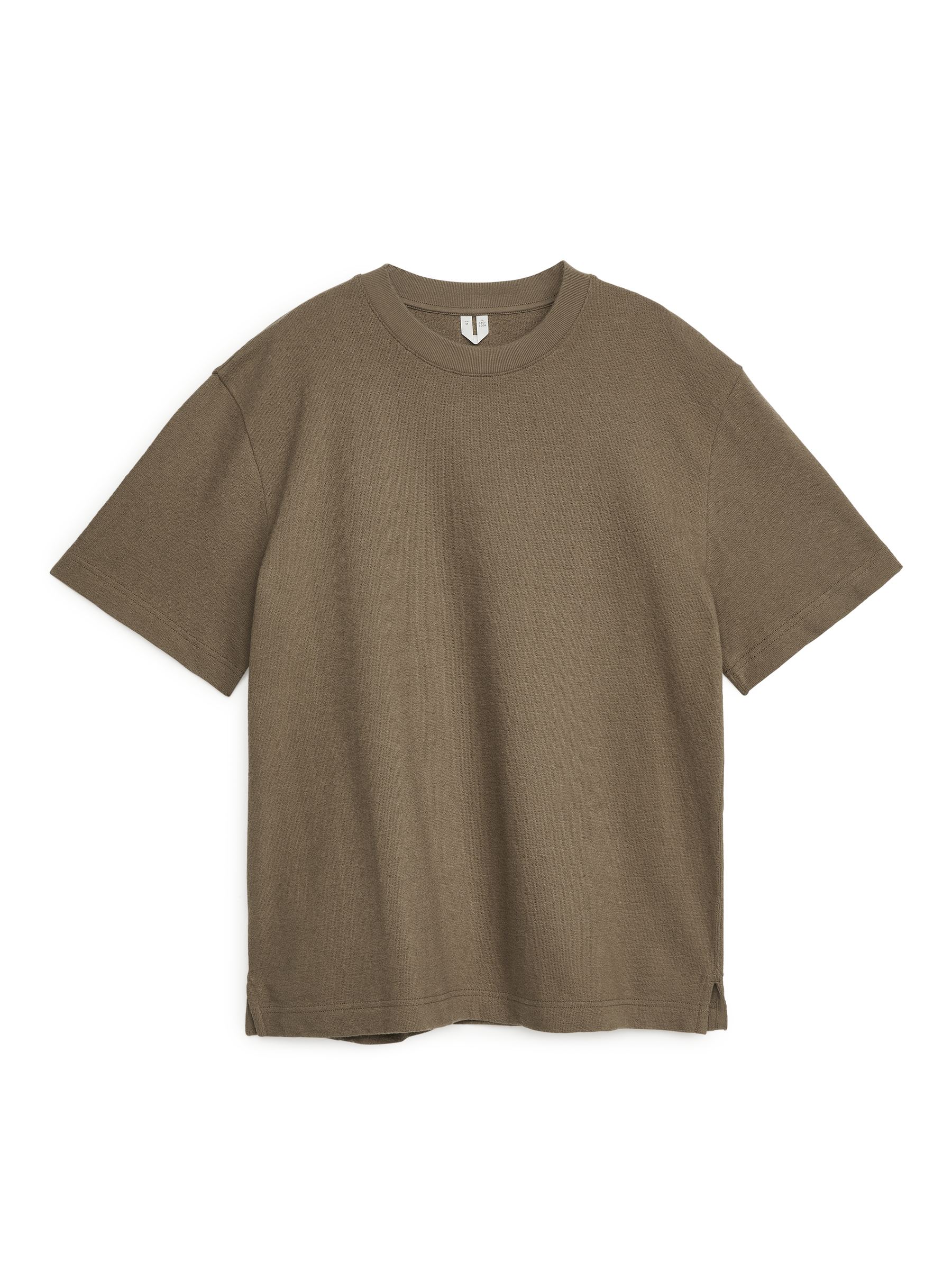 T-Shirt aus Bouclé-Jersey - Taupe - Relaxed Fit - Herren - StillMedia/DescriptiveStillLife - 1