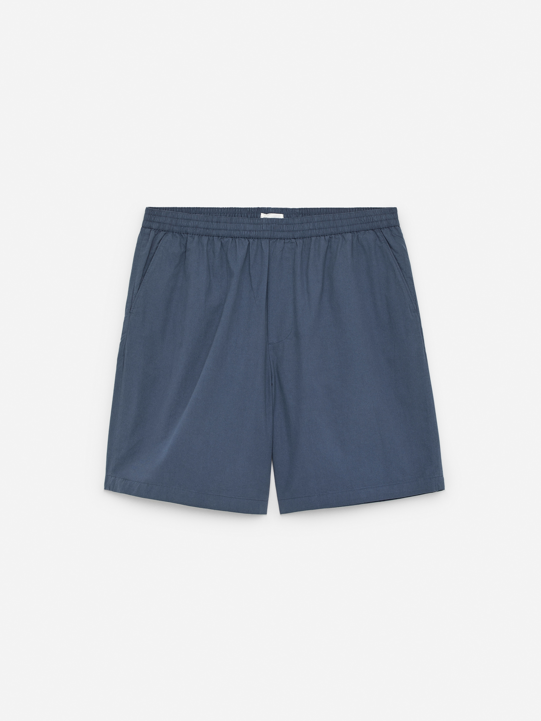 Short en coton-Blue-15467