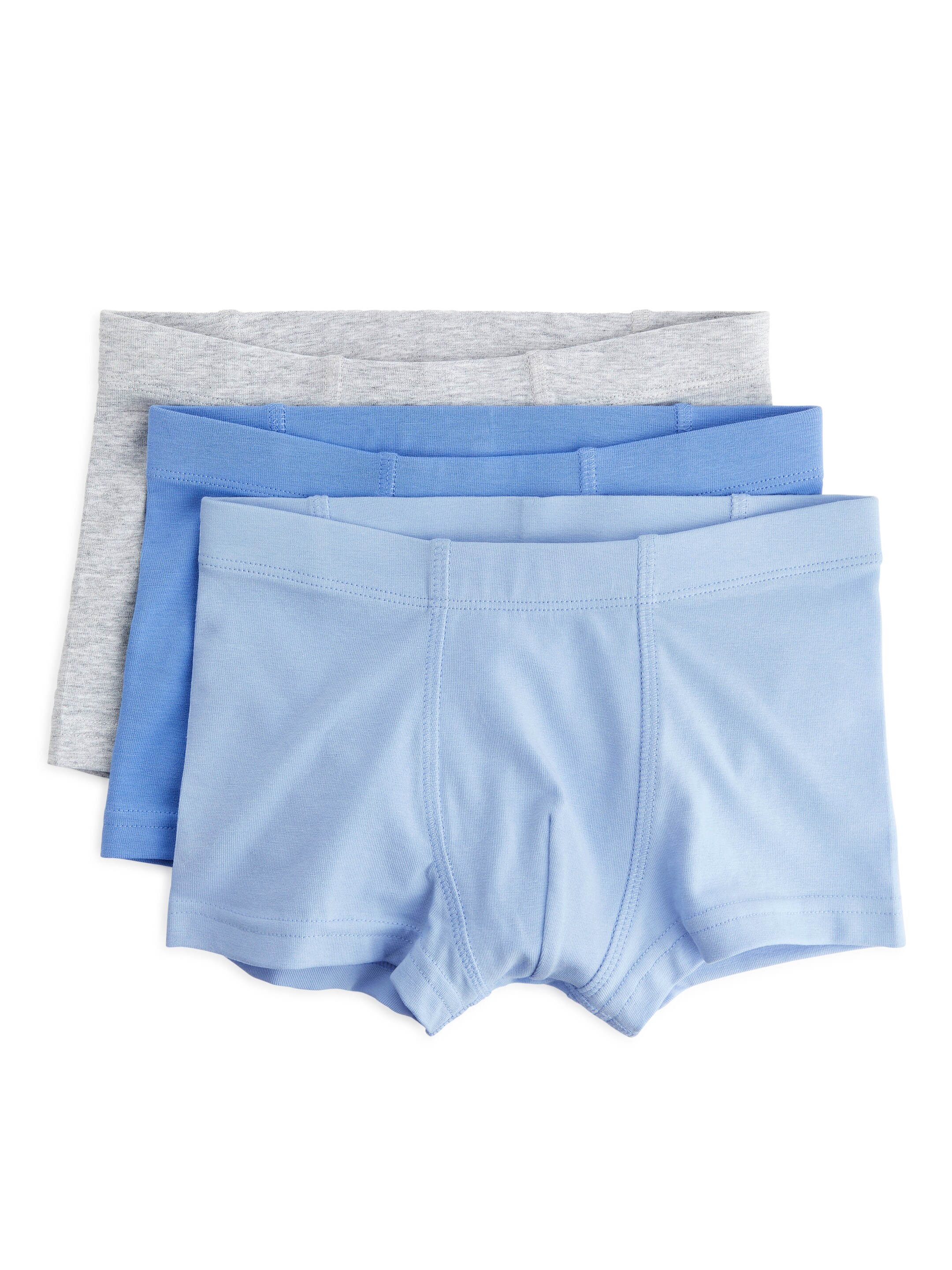 Trunks, 3-pack - Blå/grå - Slim fit - Children - StillMedia/DescriptiveStillLife - 1