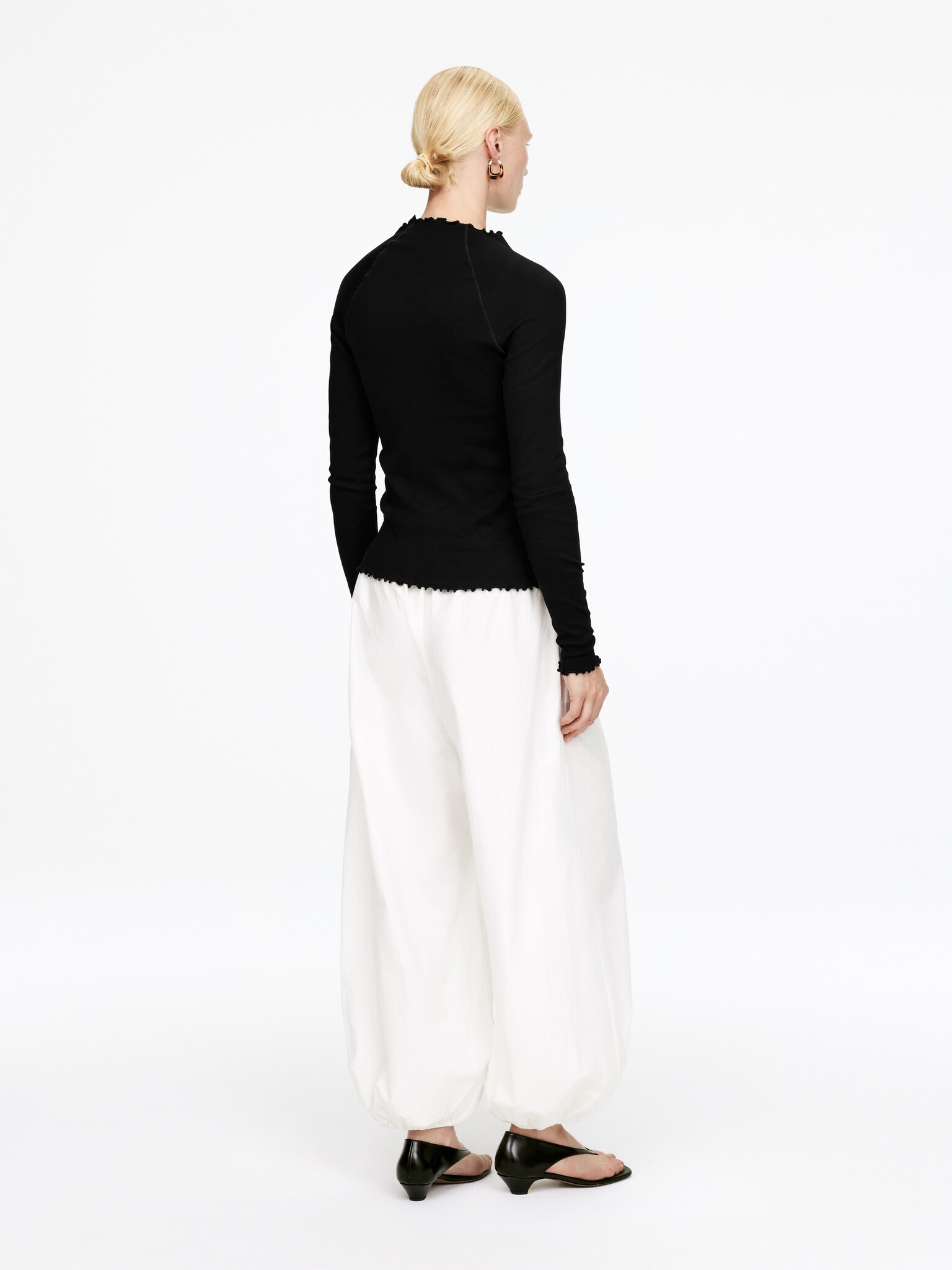 Babylock Long-Sleeve T-Shirt - Black/Off White - 5