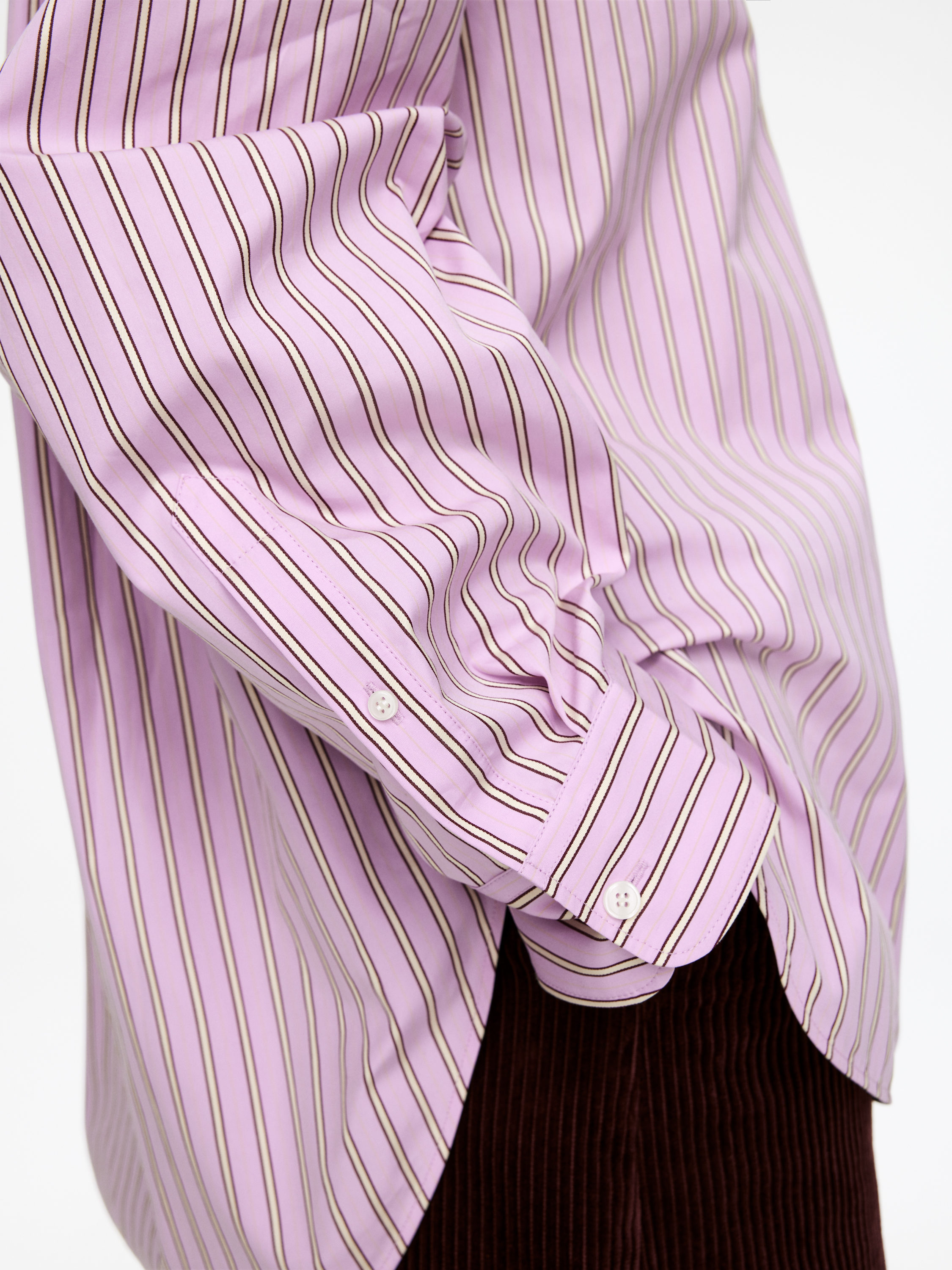 Relaxed Poplin Shirt - Pink - Loose fit - Women - StillMedia/Lookbook - 8