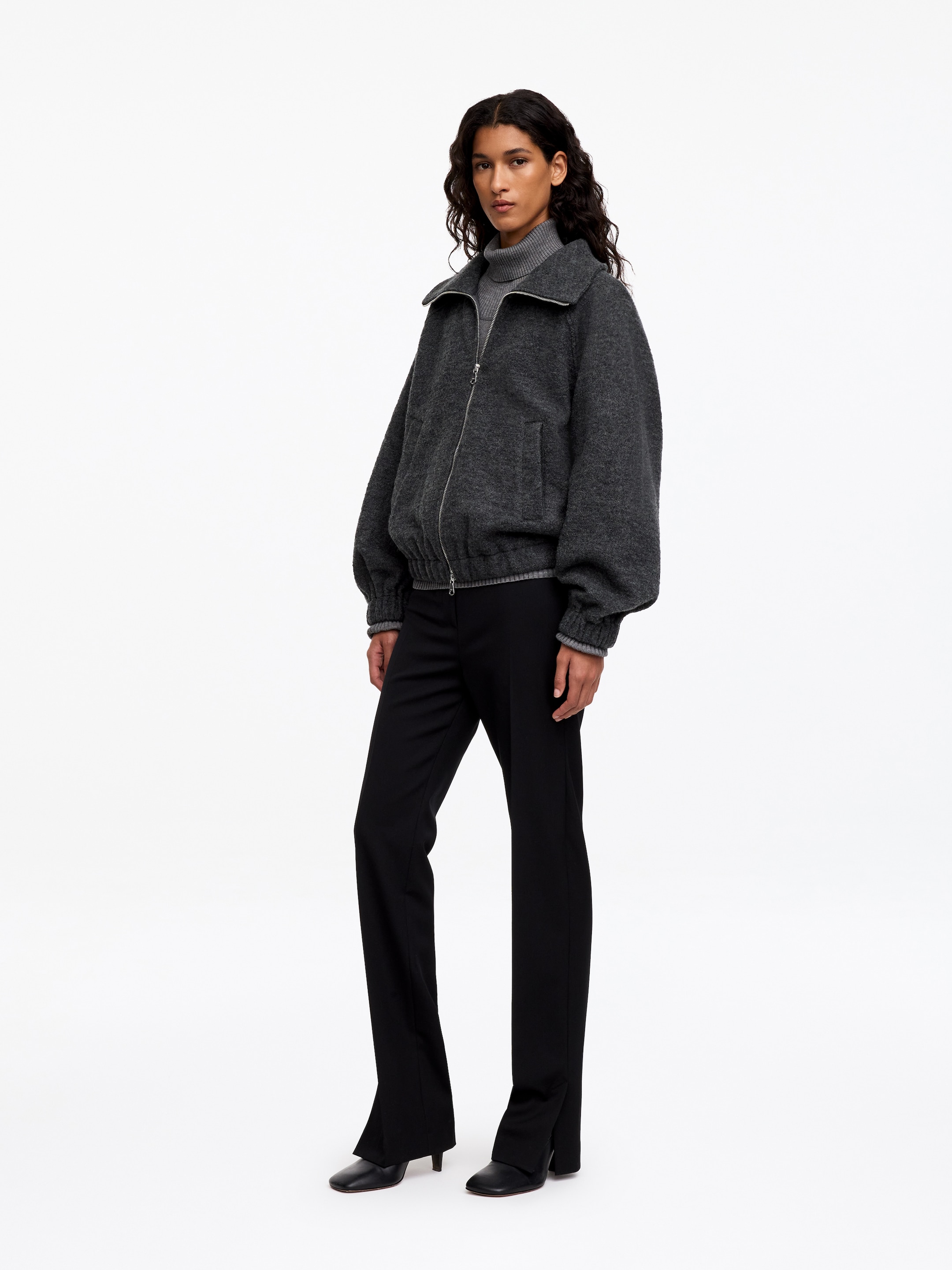 Kurtka z wełną gotowaną - Ciemnoszary - Fason swobodny - women - StillMedia/Lookbook - 3