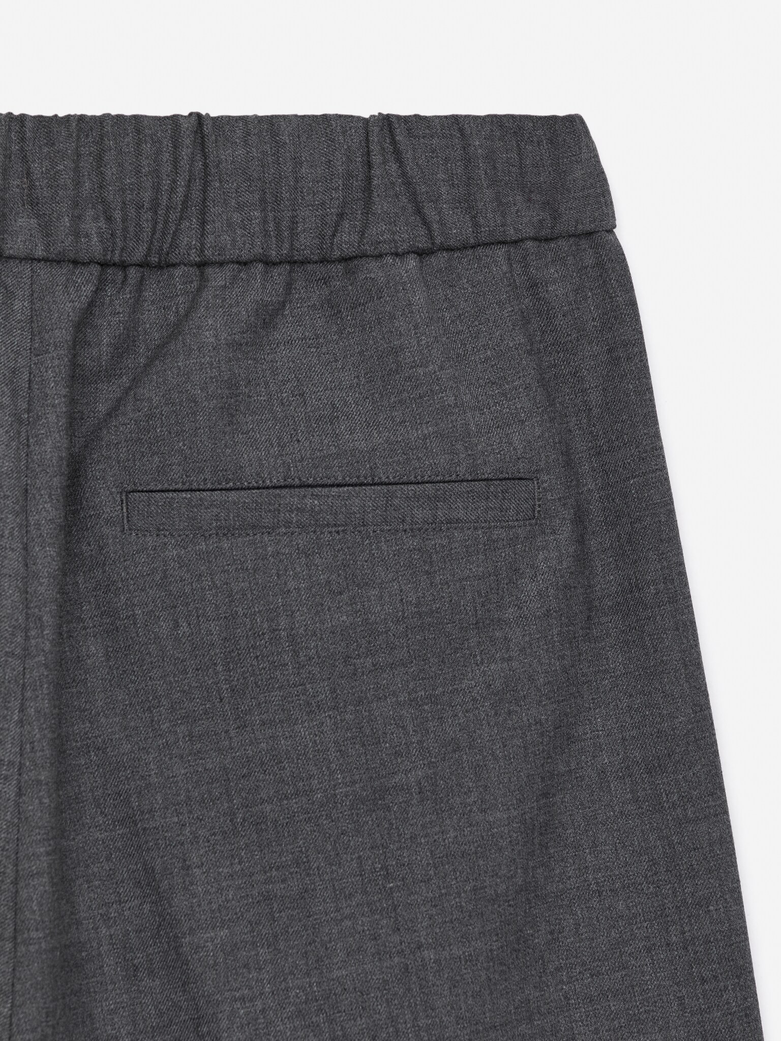 Pantalon tailleur à taille élastiquée - Gris foncé/Noir/Vert foncé - 6