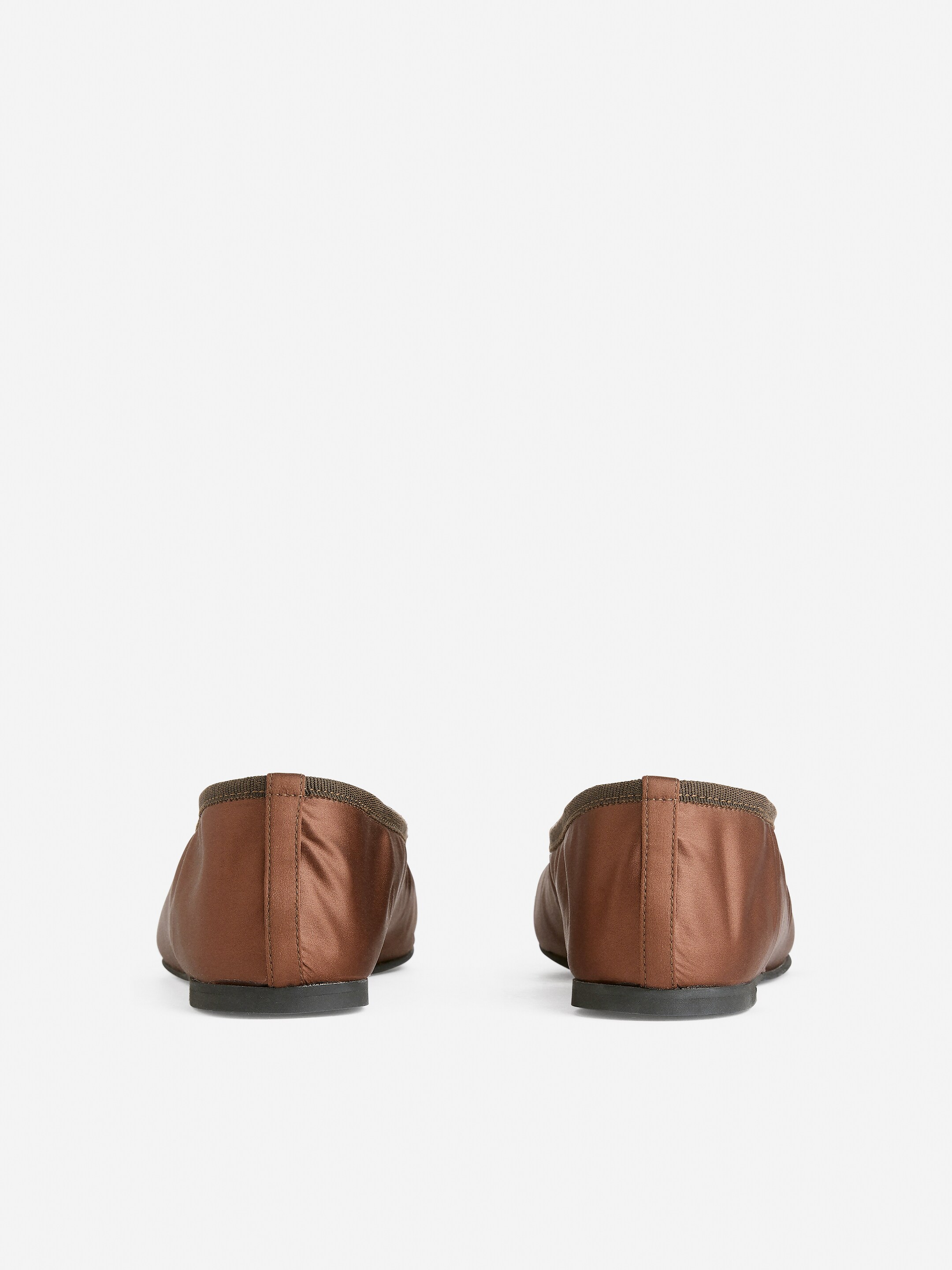 Ingrandisci l'immagine: Satin Ballerinas - Dark Brown - DONNA | H&M CH 3