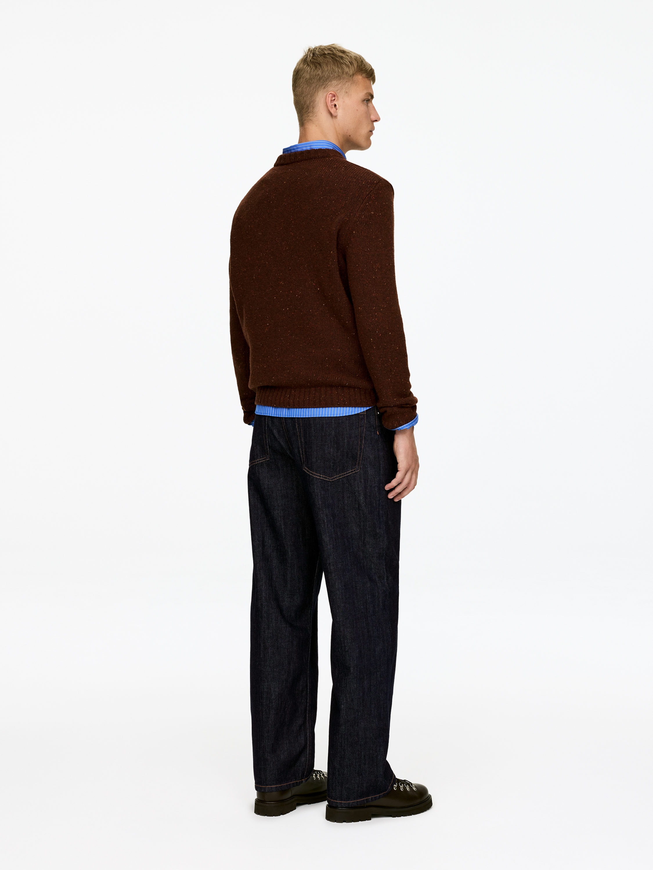 MIST Wide Jeans - Dark Blue - Loose fit - Men - StillMedia/Lookbook - 5
