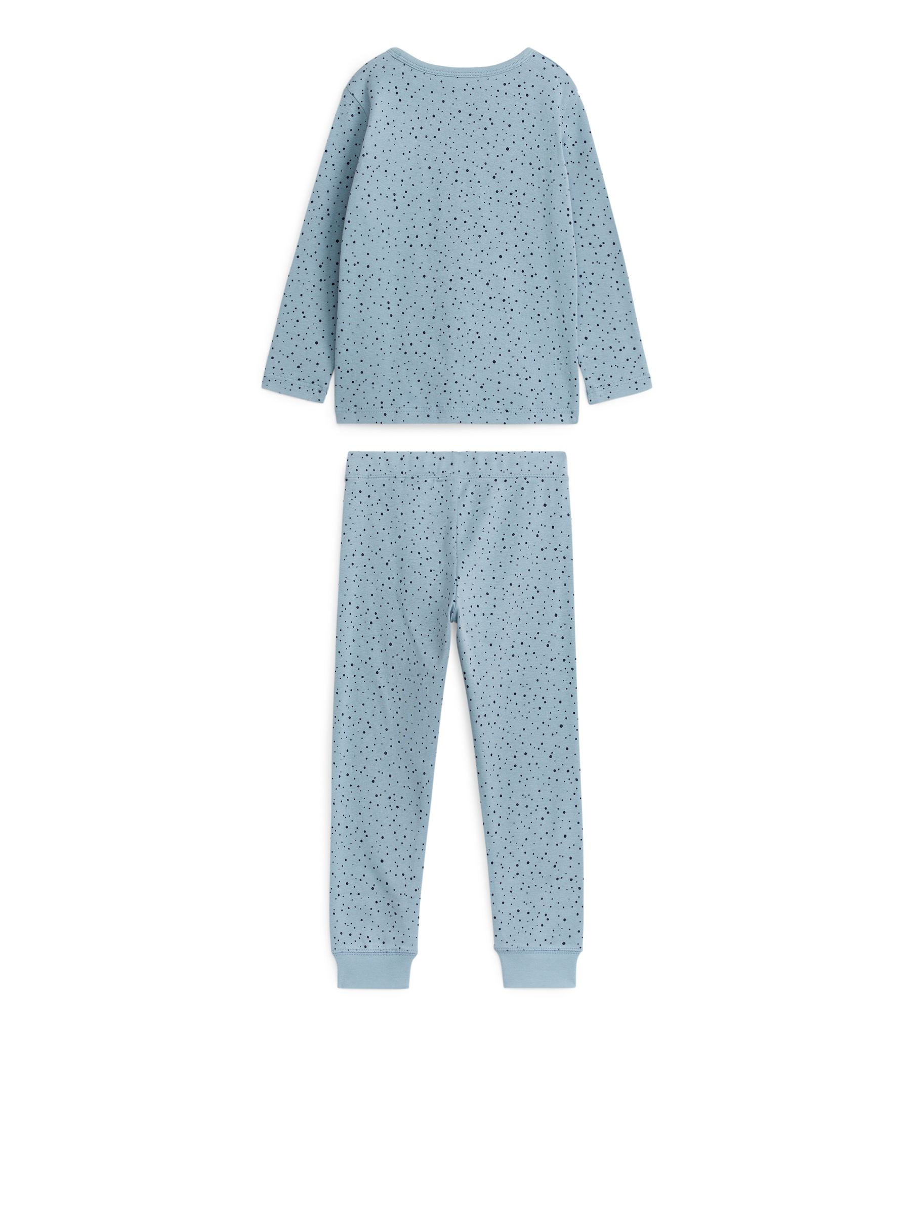 Jersey-Pyjama - taubenblau/kleine Punkte - Regular Fit - Kinder - StillMedia/DescriptiveStillLife - 3
