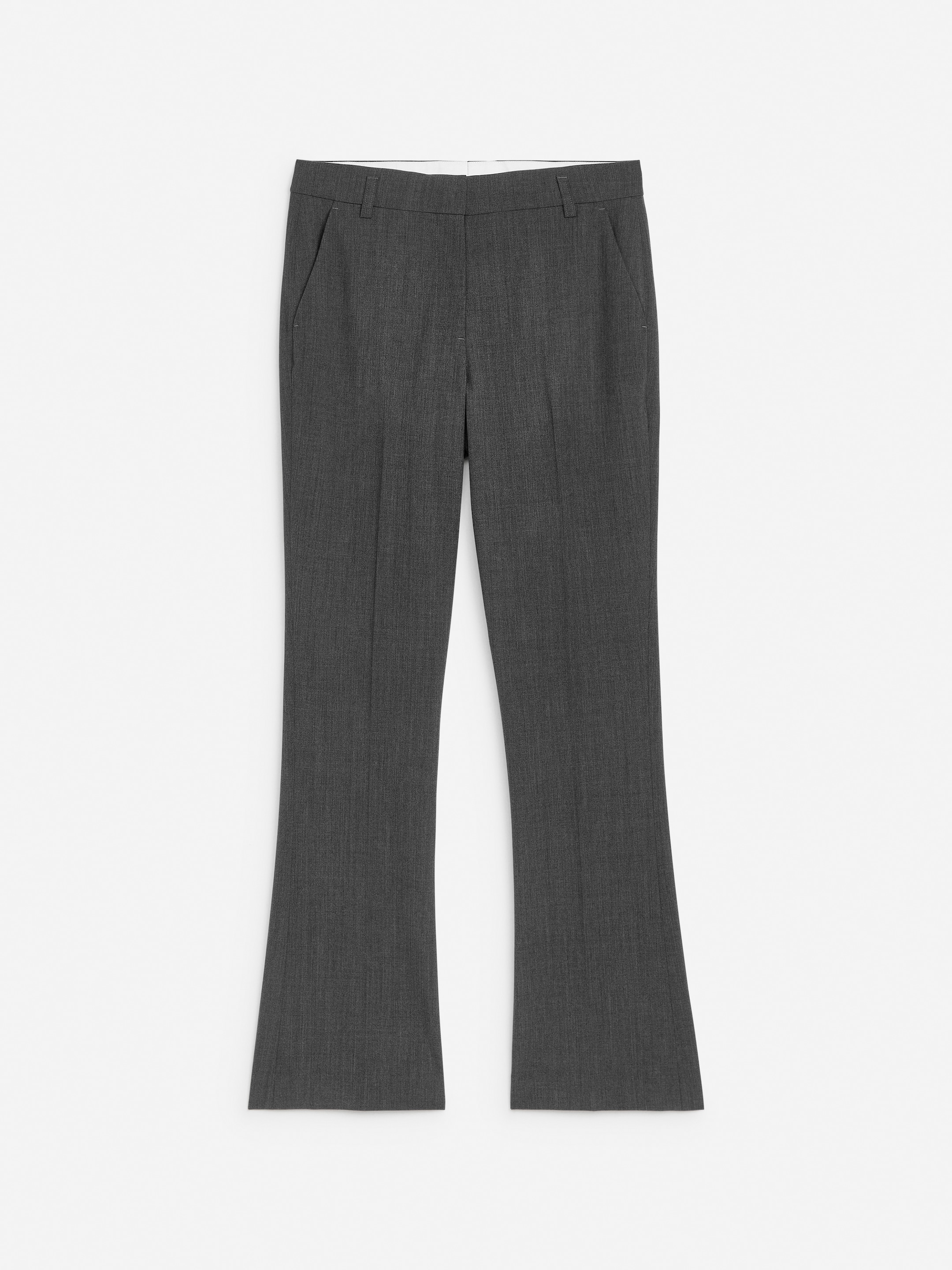 Tailored Wool-Blend Trousers-#8A8E8E-12279