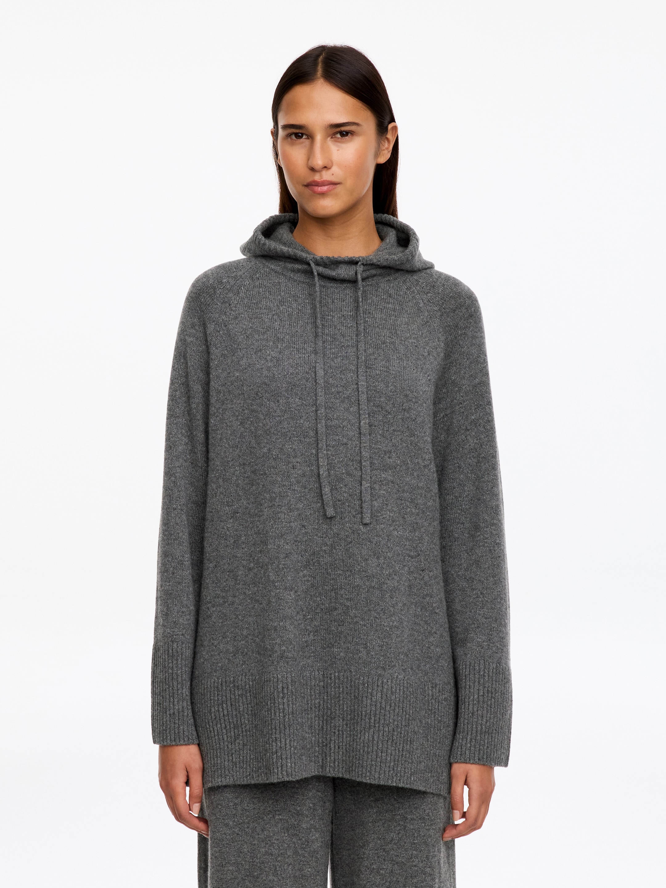 Cashmere hoodie-Grey-20954