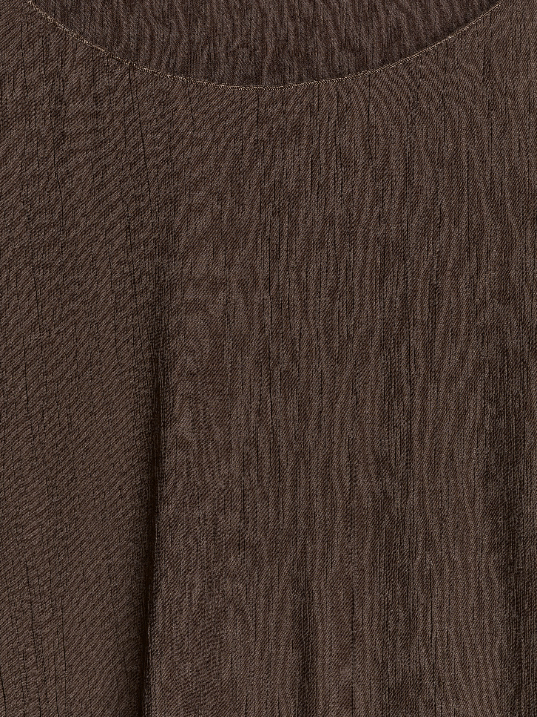 Crinkled Top - Dark Brown - Loose fit - Women - StillMedia/DescriptiveDetail - 1