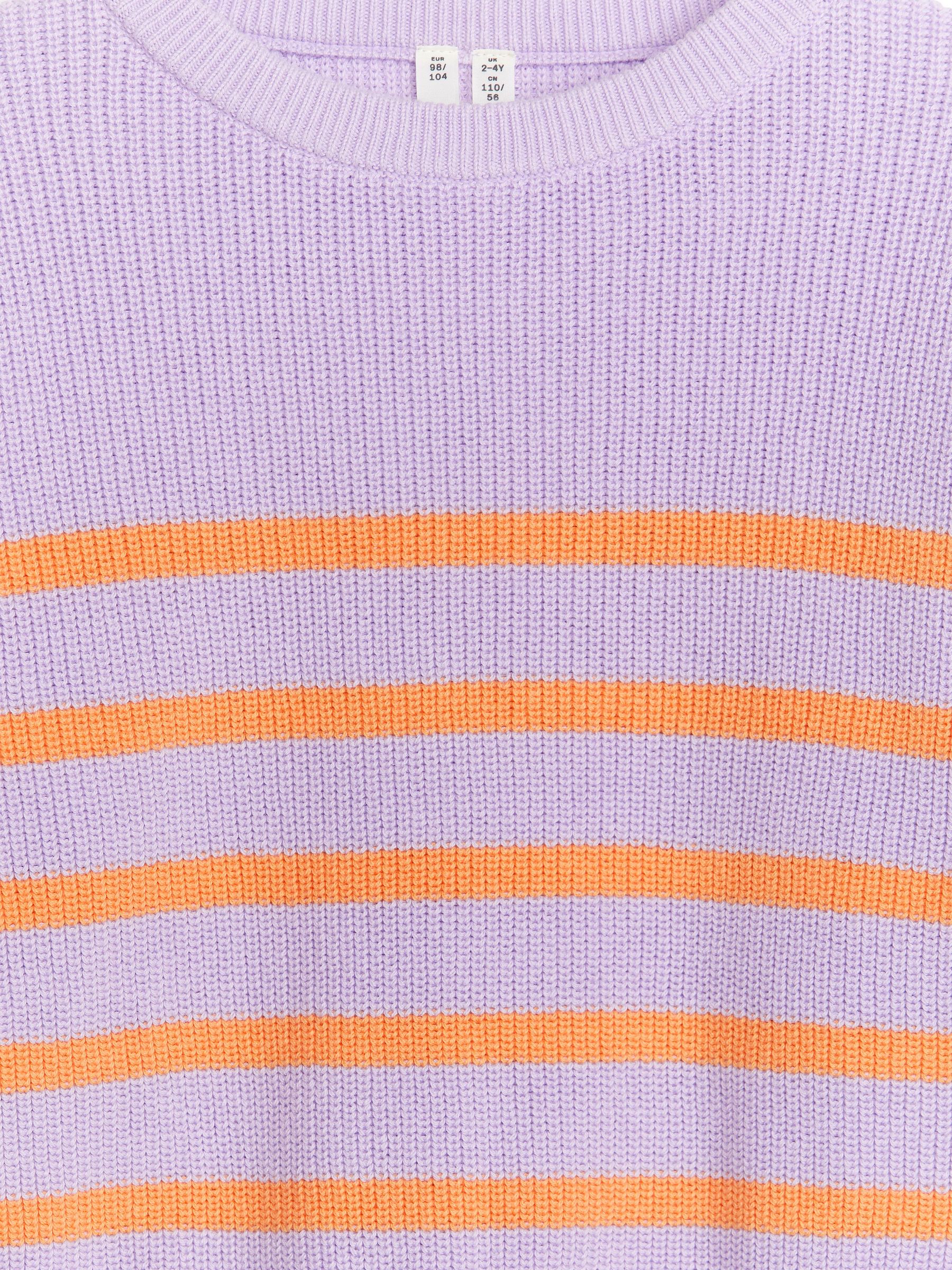 Rippstrickpullover aus Baumwolle - Flieder/Orange - Loose Fit - Kinder - StillMedia/DescriptiveDetail - 3