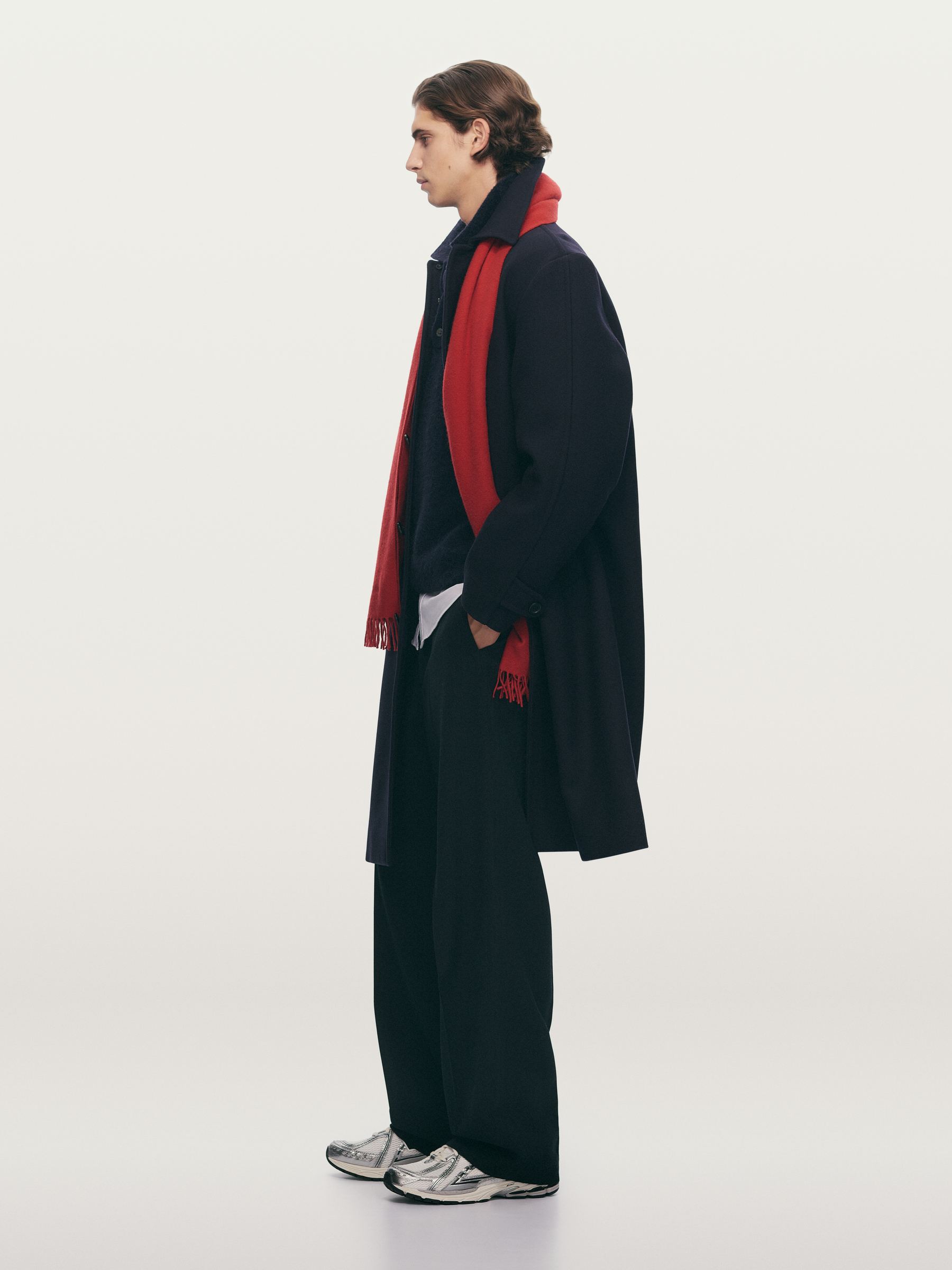 Wool Scarf - Red - Men - StillMedia/Environmental - 1