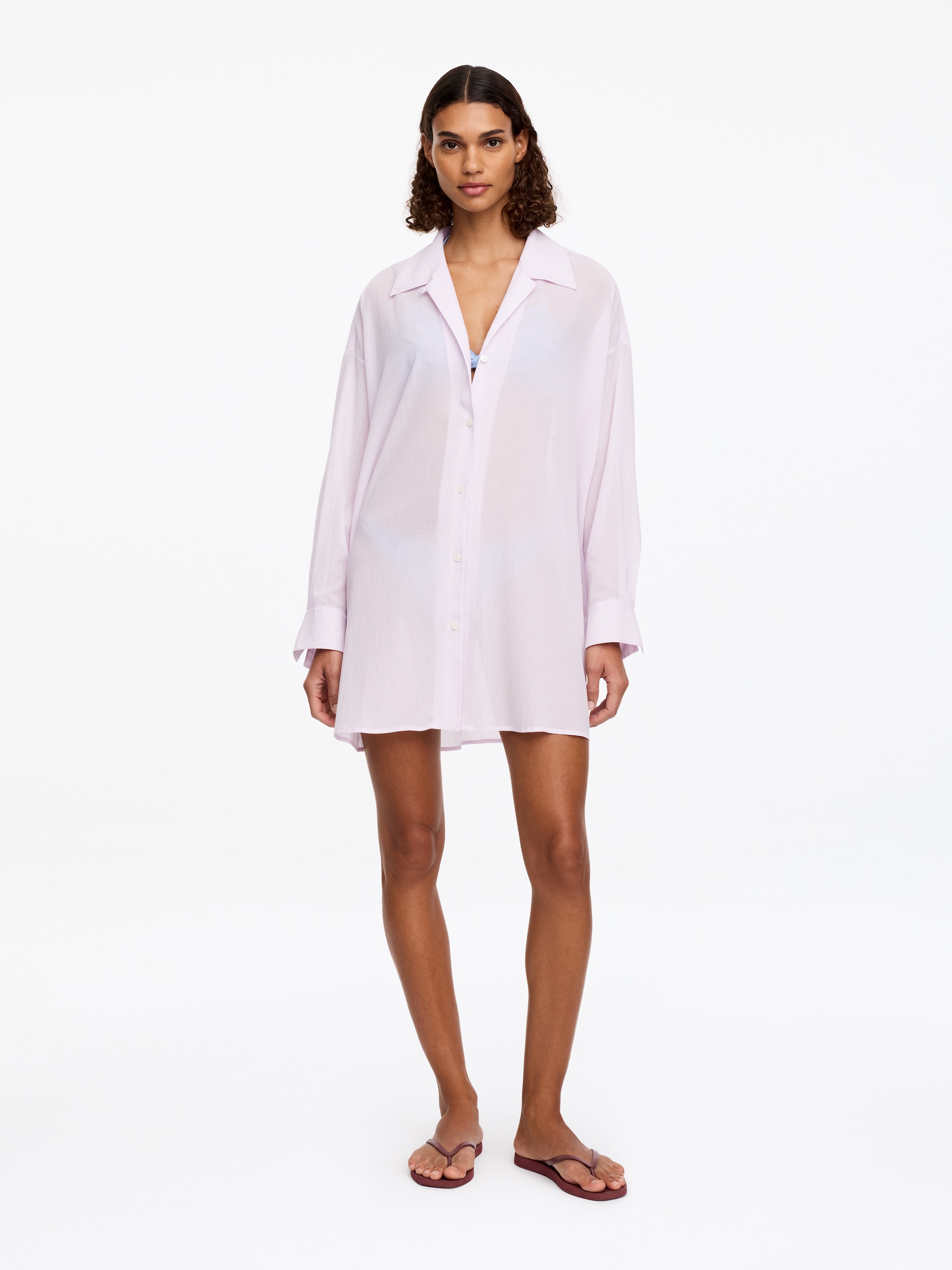 Camicia con silhouette allungata-#f8eff5-19269