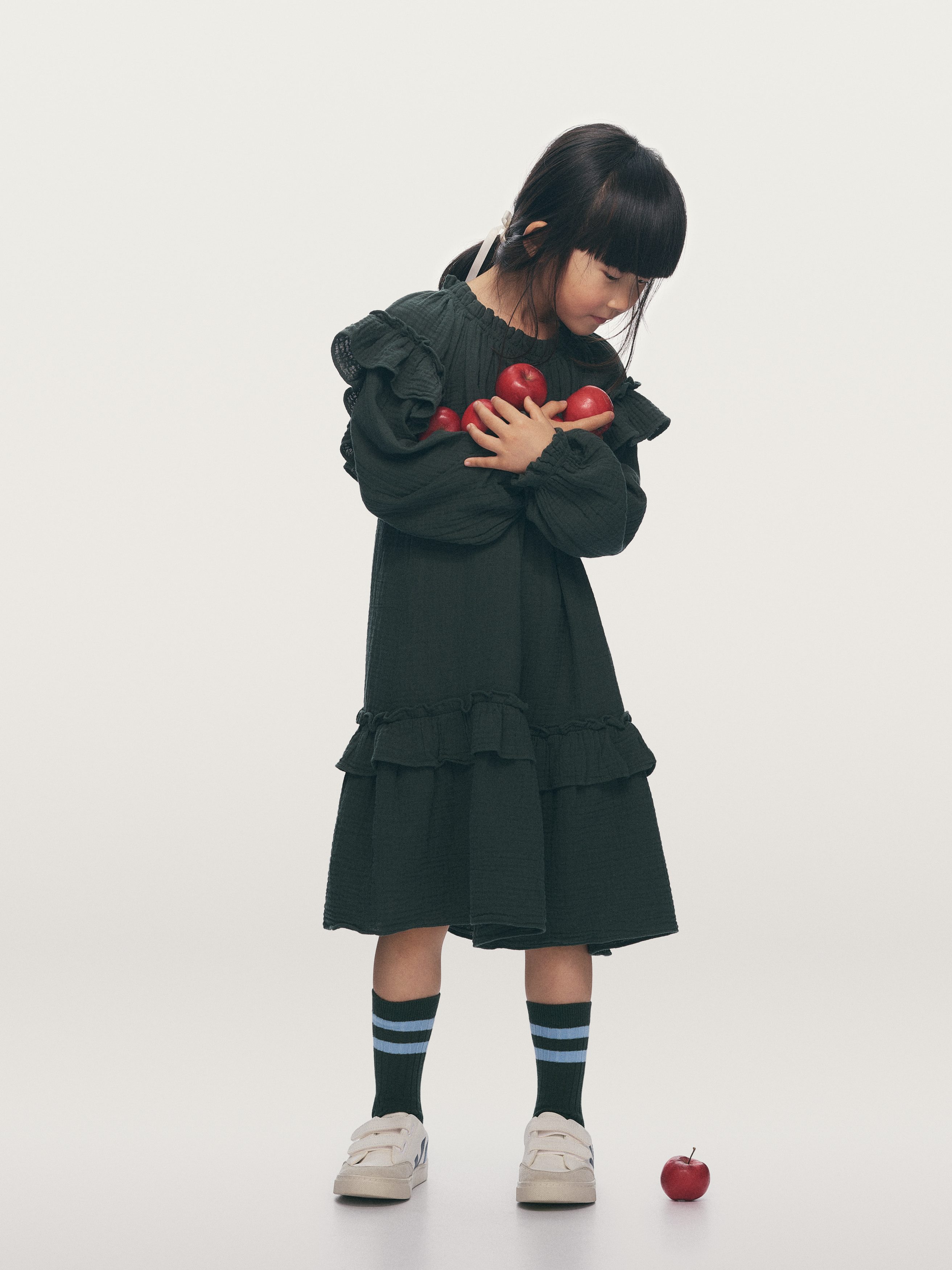 Rib Knit Socks Set of 3-#87A0BD-16802