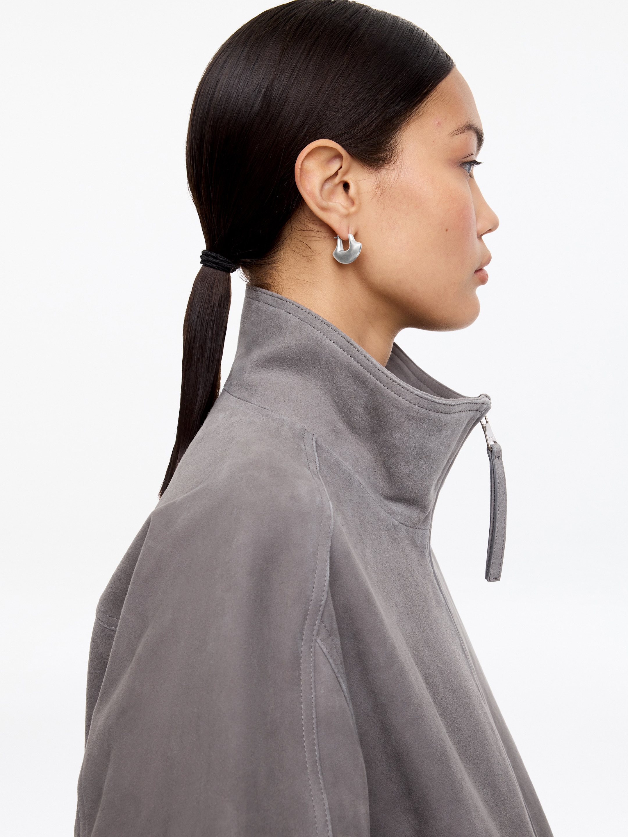 Half moon Hoops - Silver - Women - StillMedia/Lookbook - 3